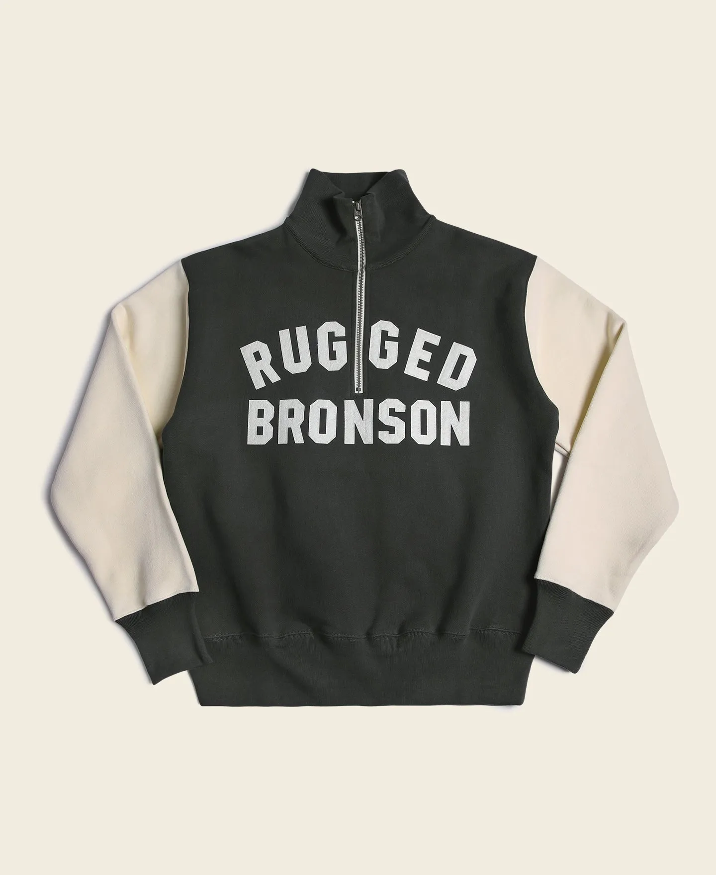 Motorcycle Turtle Zip Jersey Overweight Sweatshirt - Black sold by Bronson Mfg.