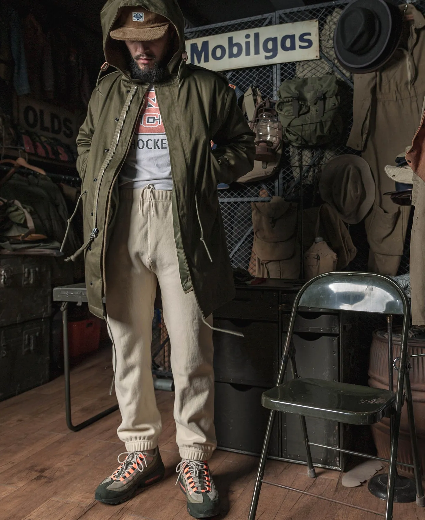 1950s 20.5 oz Terry Cloth Reverse Weave Sweatpants - Apricot sold by Bronson Mfg. product image thumbnail 3
