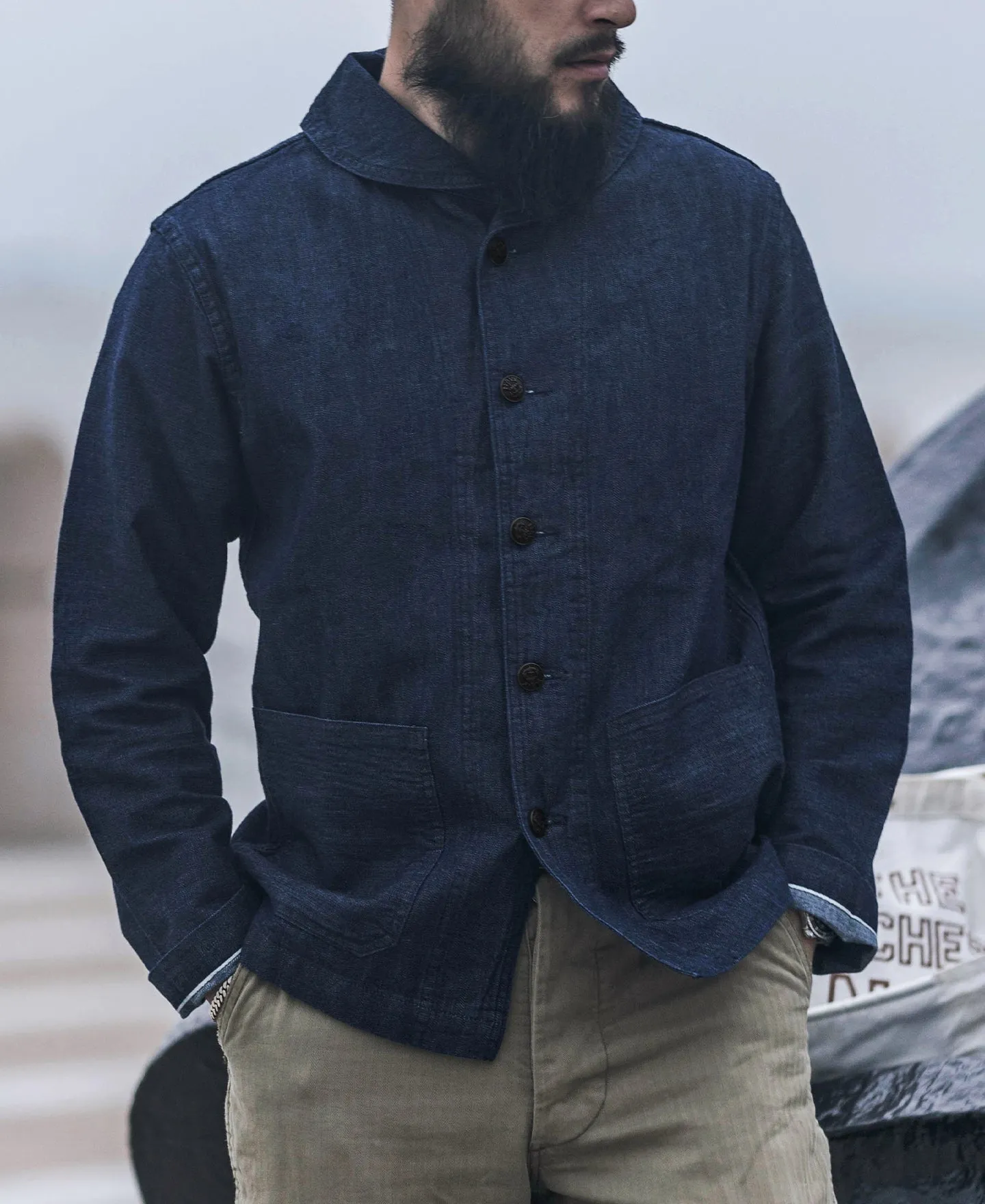 1922 USN 2nd Denim Coverall Utility Jacket sold by Bronson Mfg. product image thumbnail 3