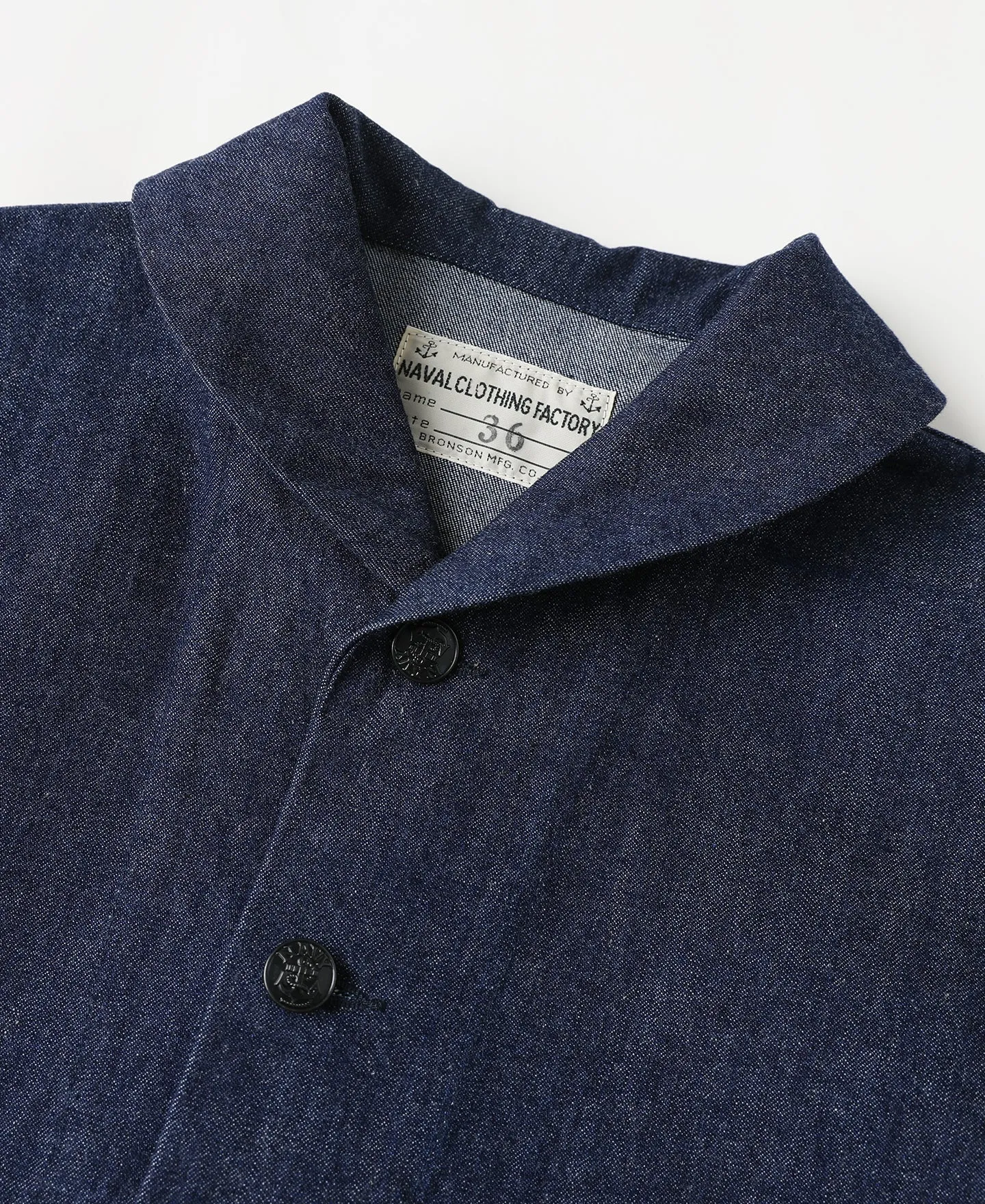 1922 USN 2nd Denim Coverall Utility Jacket sold by Bronson Mfg. product image thumbnail 5