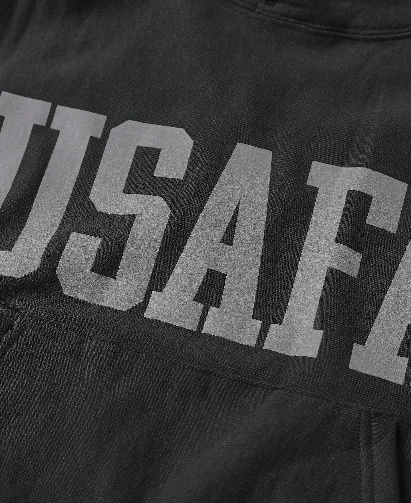 1970s USAFA 18 oz Reverse Weave Hoodie - Black sold by Bronson Mfg. product image thumbnail 5