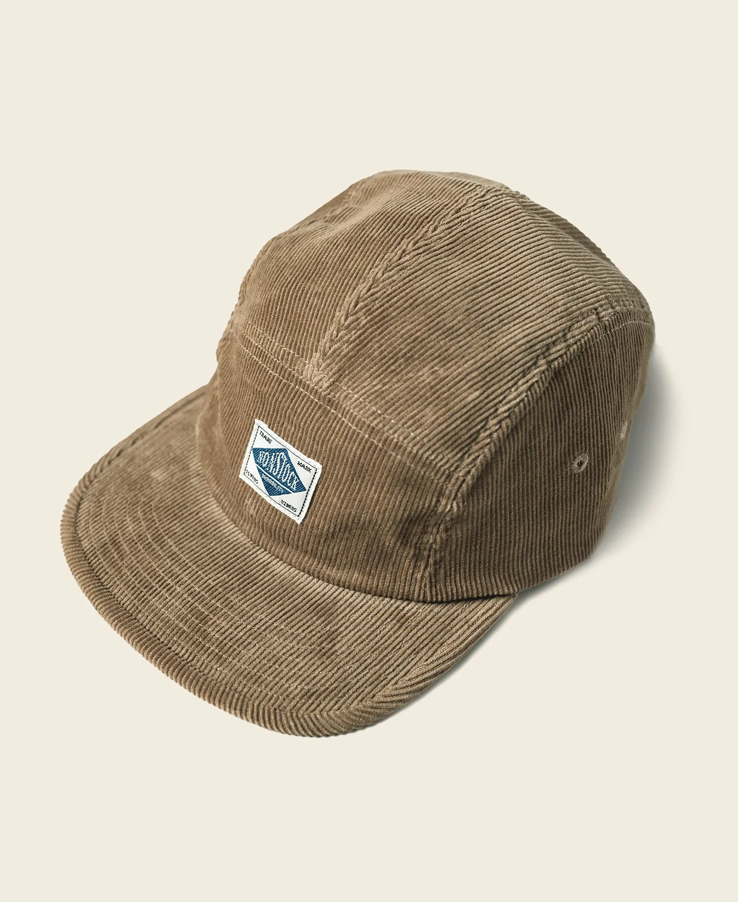 12.5 oz Corduroy 5 Panel Cap - Khaki sold by Bronson Mfg.