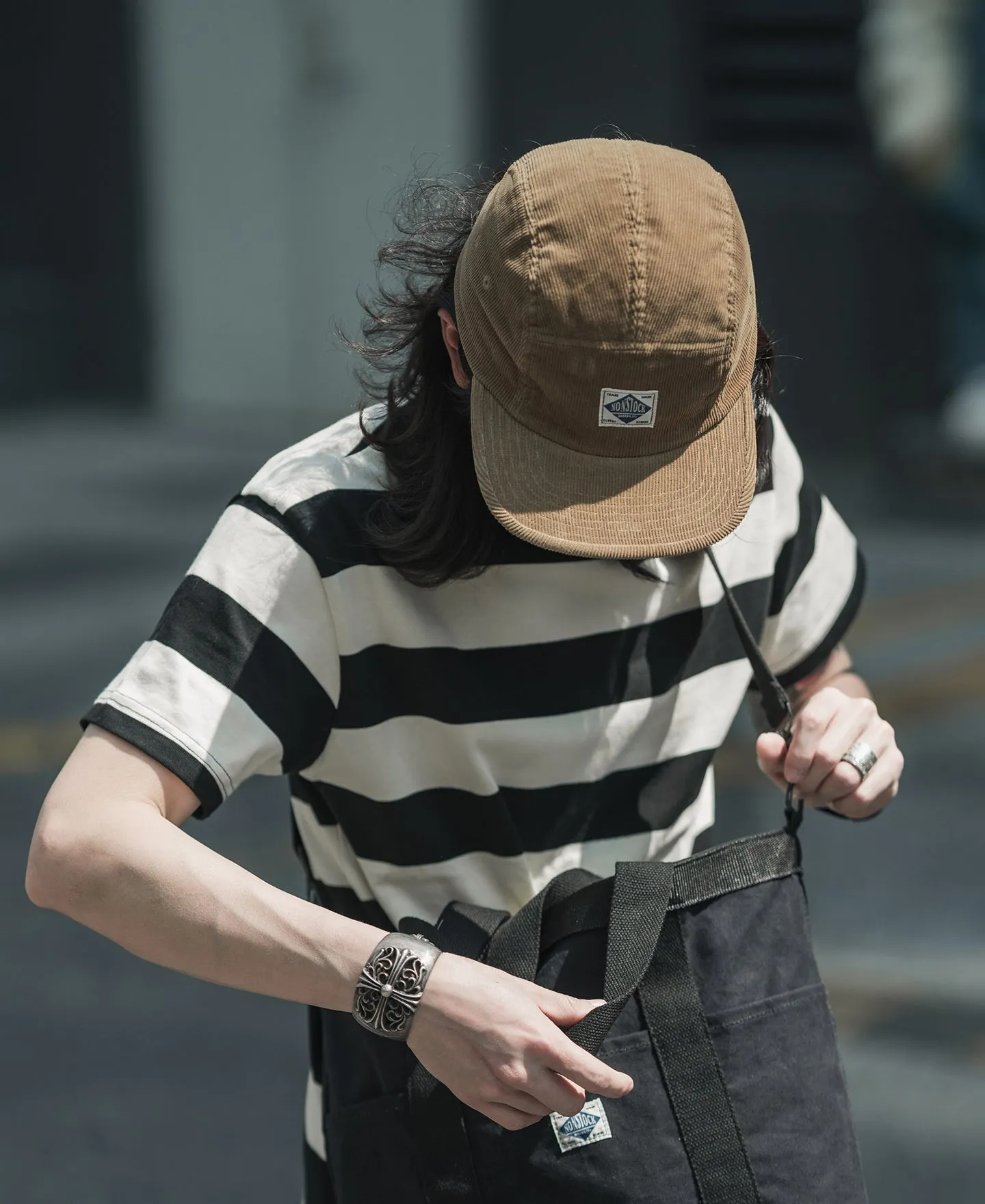 12.5 oz Corduroy 5 Panel Cap - Khaki sold by Bronson Mfg. product image thumbnail 3