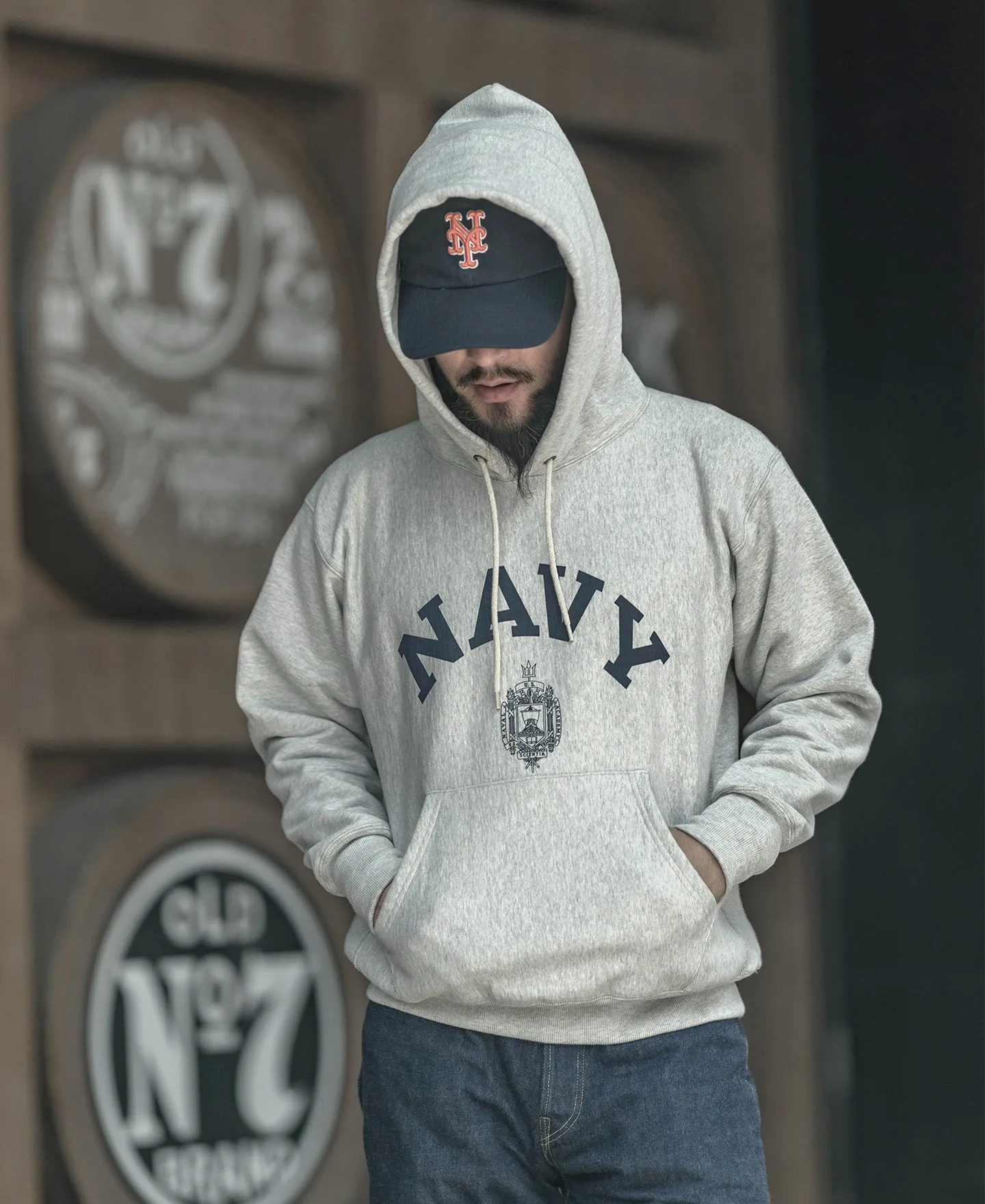 US Naval Academy Reverse Weave Hoodie sold by Bronson Mfg. product image thumbnail 4