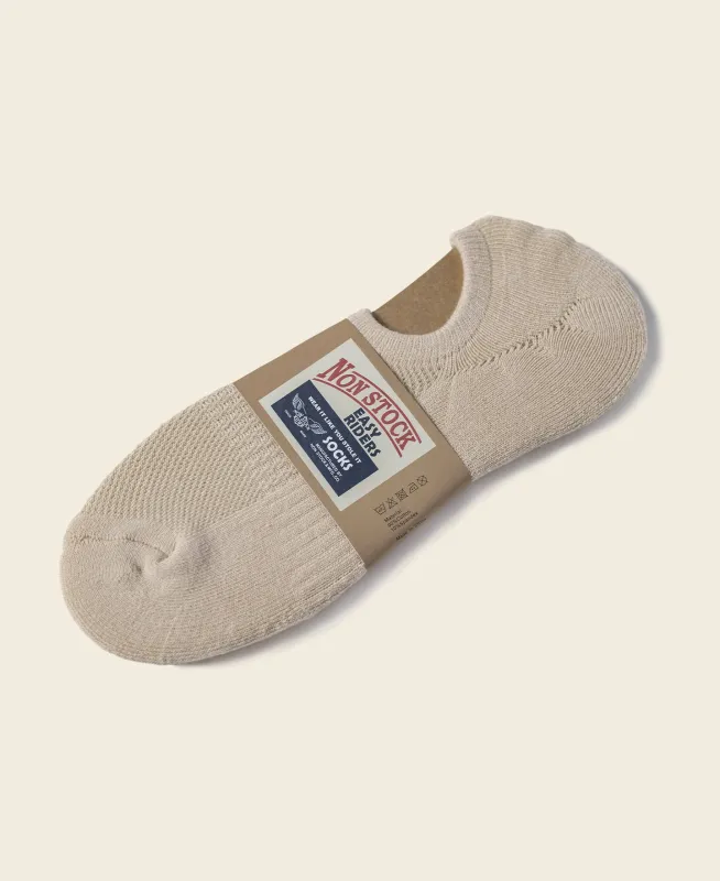 Colored Cotton No Show Socks - Embryo sold by Bronson Mfg.