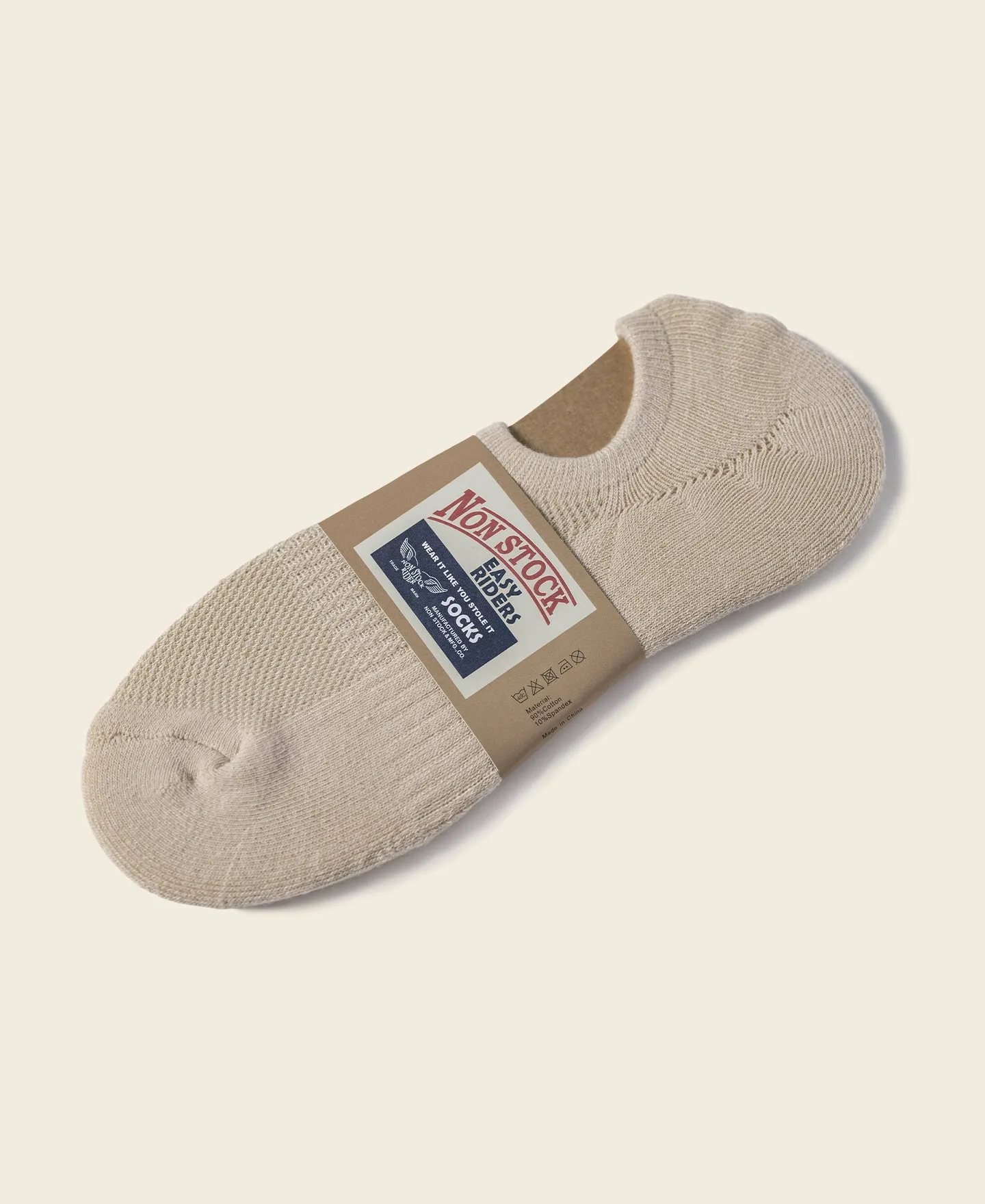 Colored Cotton No Show Socks - Embryo sold by Bronson Mfg.