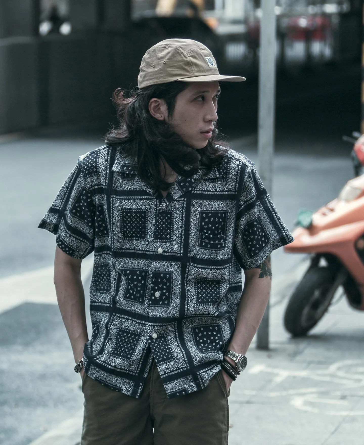 7.5 oz Ripstop Cotton 5 Panel Cap - Khaki sold by Bronson Mfg. product image thumbnail 3