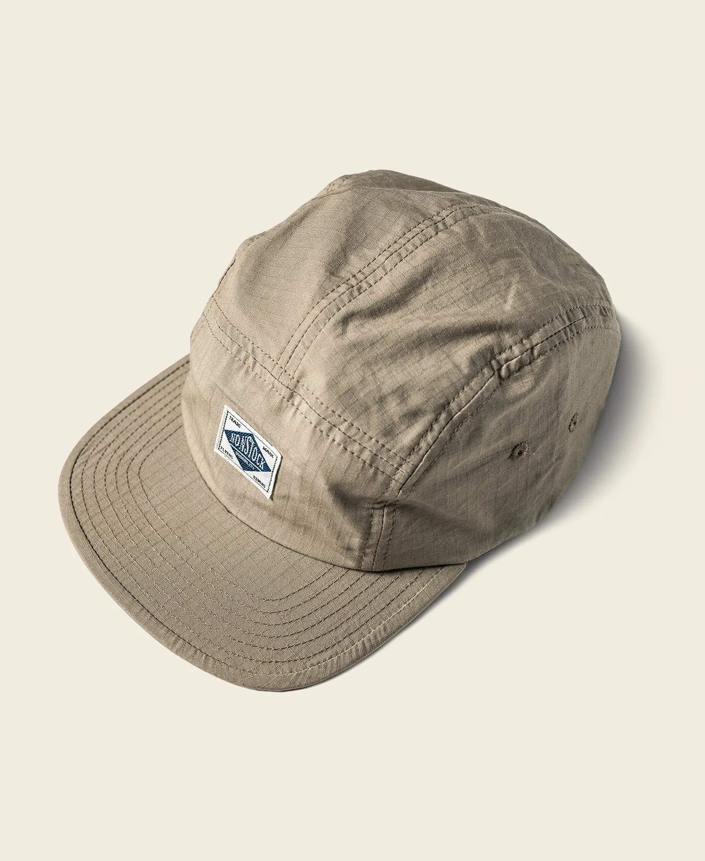 7.5 oz Ripstop Cotton 5 Panel Cap - Khaki sold by Bronson Mfg.