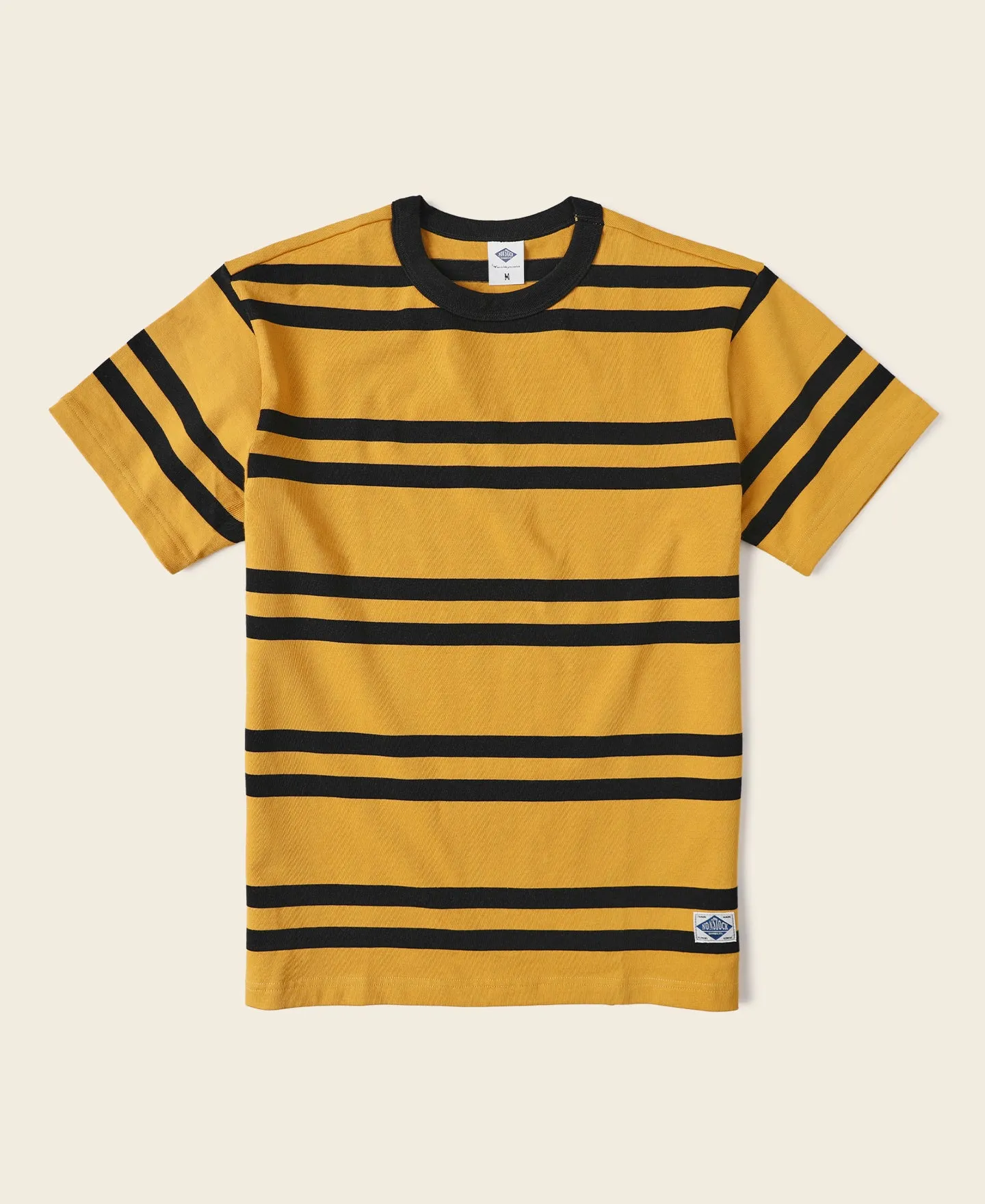 9.8 oz IVY Style Striped T-Shirt - Yellow/Black sold by Bronson Mfg.