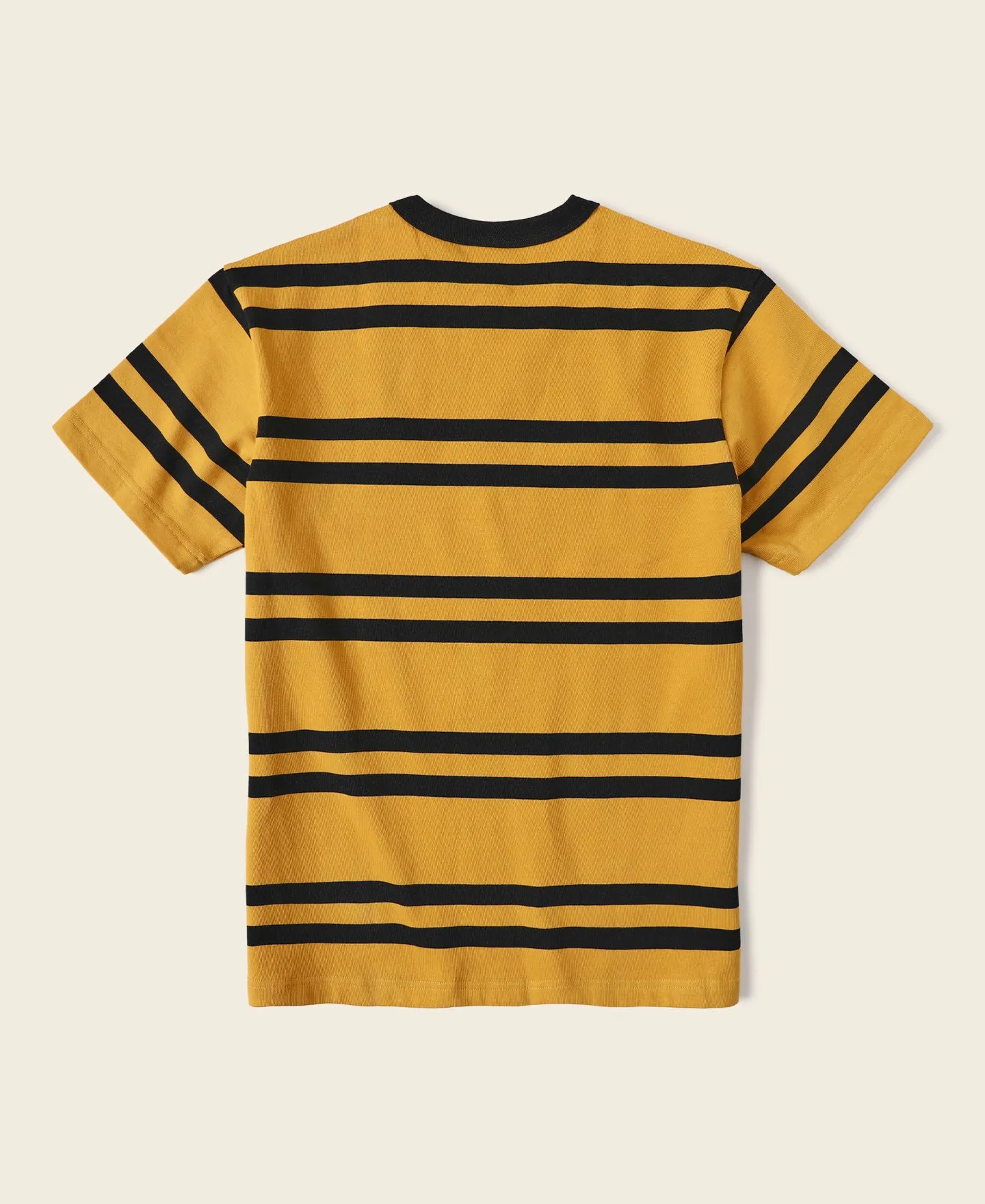 9.8 oz IVY Style Striped T-Shirt - Yellow/Black sold by Bronson Mfg. product image thumbnail 2