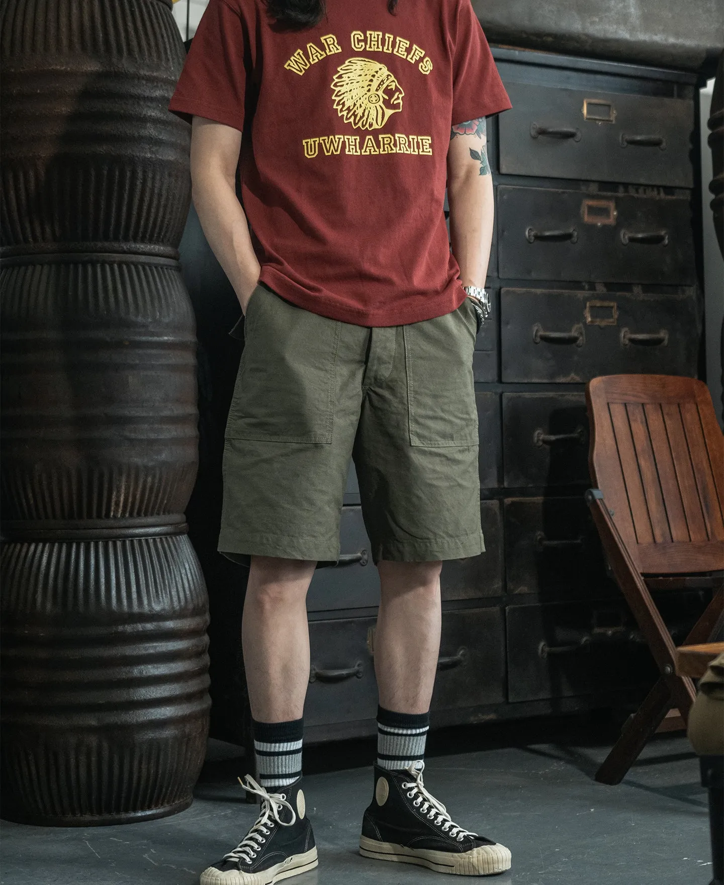 Vietnam War OG-107 Fatigue Utility Shorts - Olive sold by Bronson Mfg. product image thumbnail 5