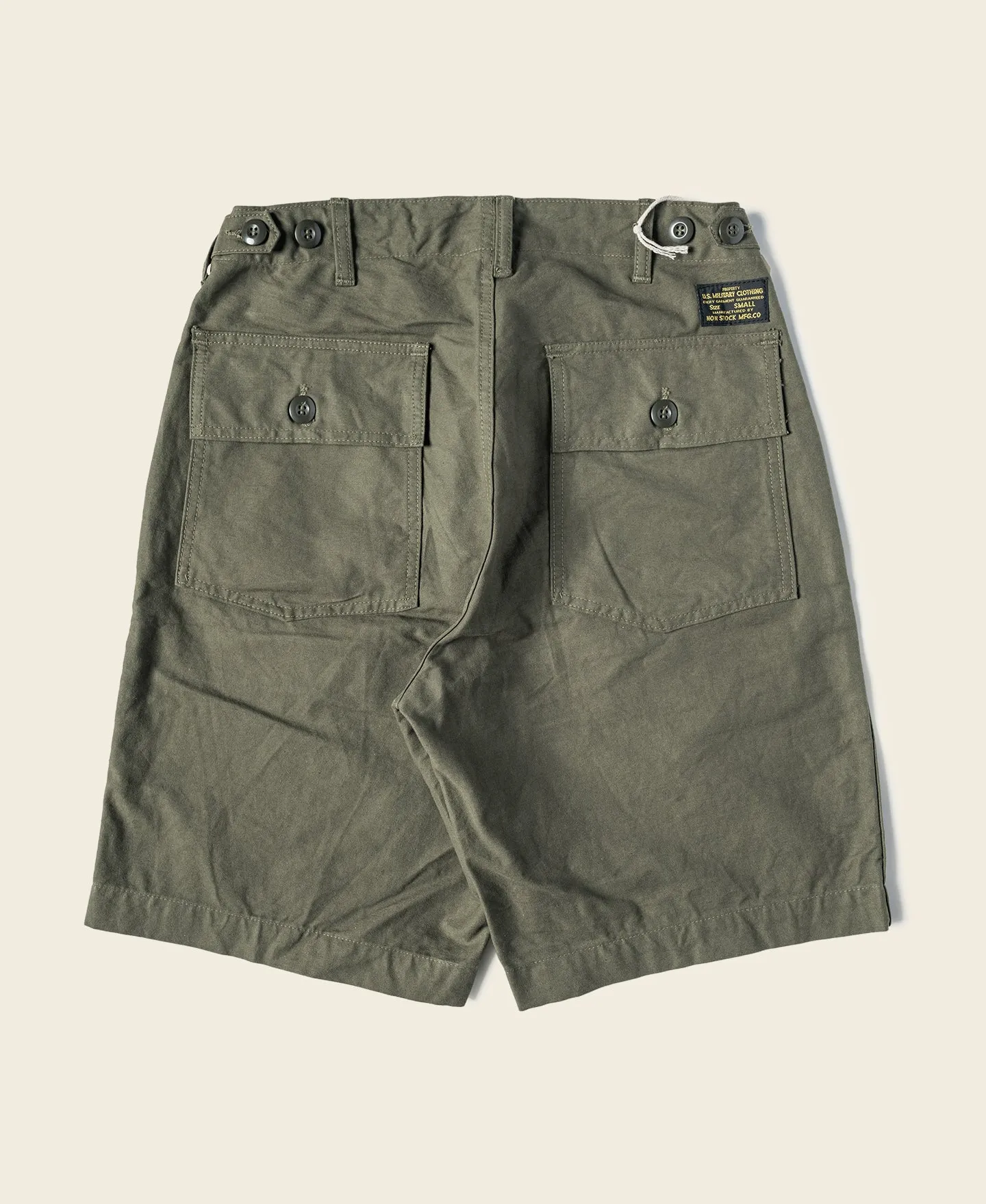 Vietnam War OG-107 Fatigue Utility Shorts - Olive sold by Bronson Mfg. product image thumbnail 2