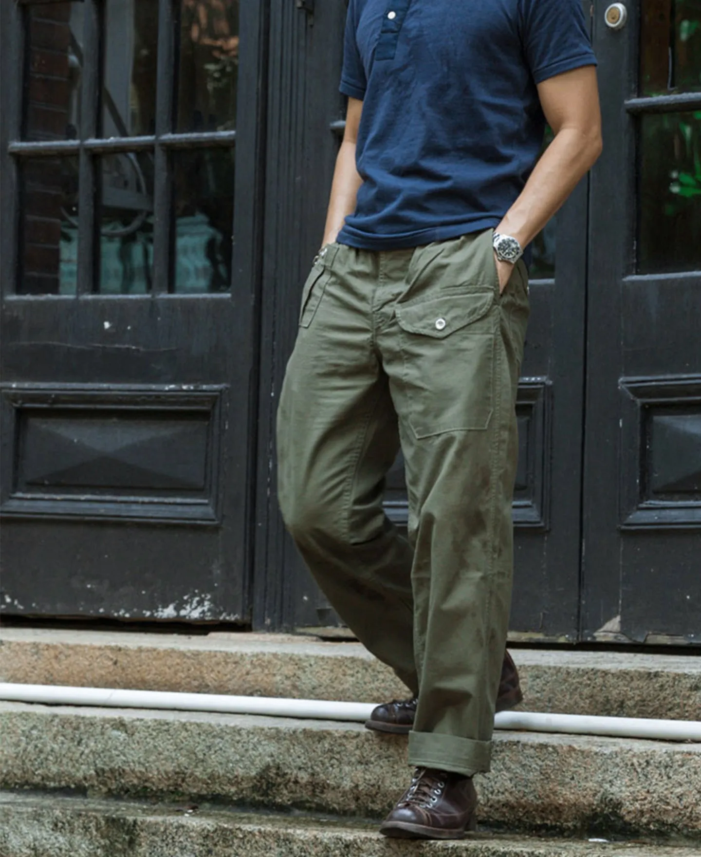 1943 British Army KD & JG Gurkha Bermuda Pants - Olive sold by Bronson Mfg. product image thumbnail 5