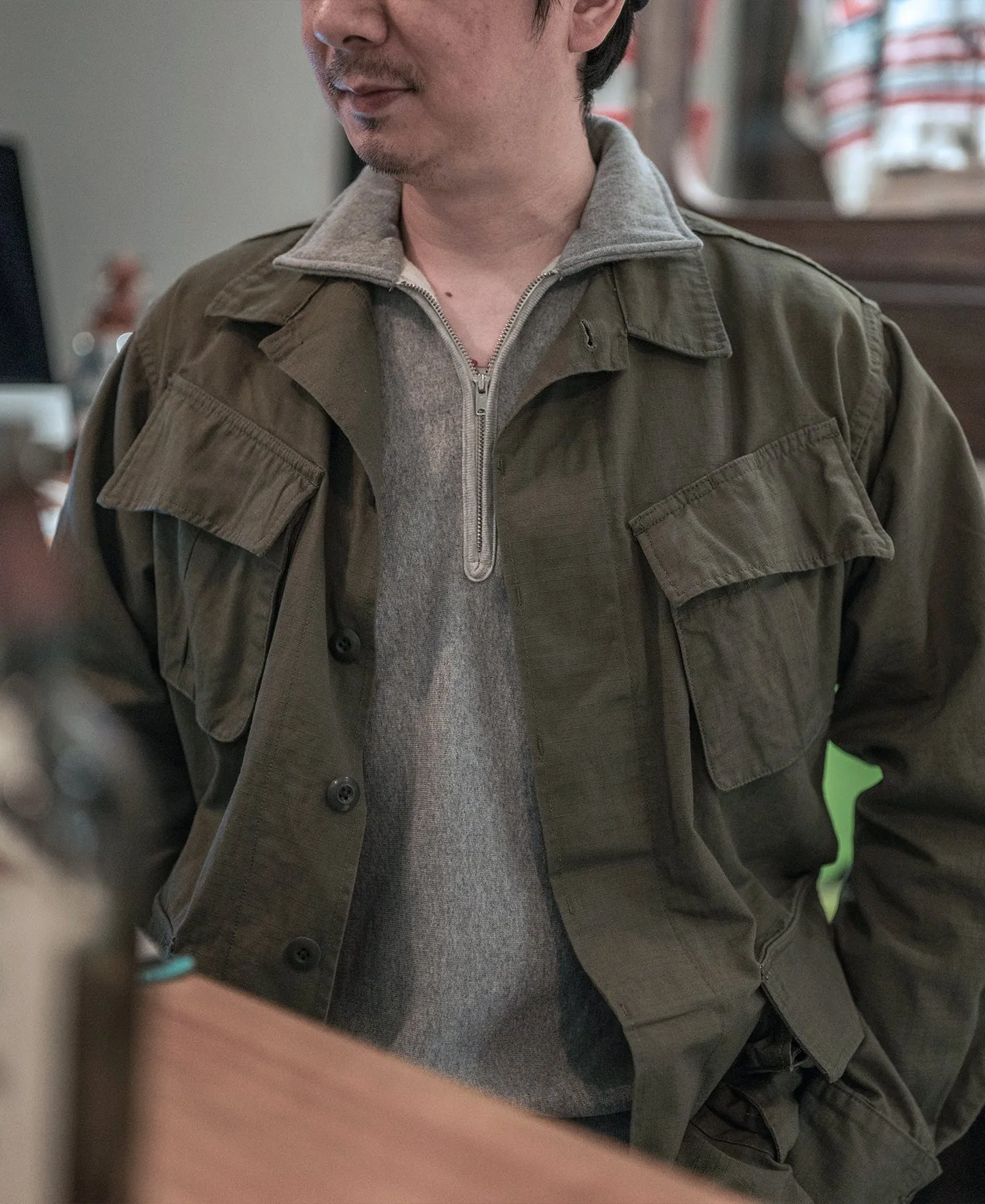 US Army 5th Model Tropical Jungle Fatigue Jacket sold by Bronson Mfg. product image thumbnail 5