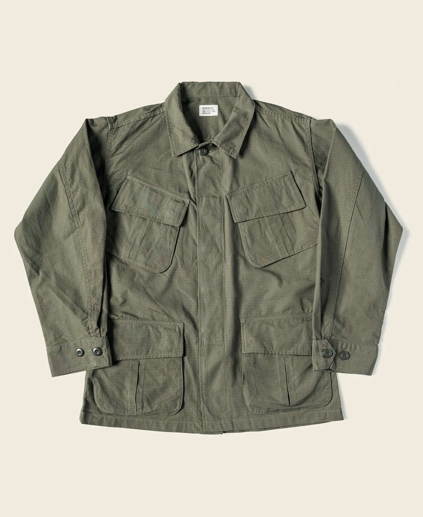 US Army 5th Model Tropical Jungle Fatigue Jacket sold by Bronson Mfg.