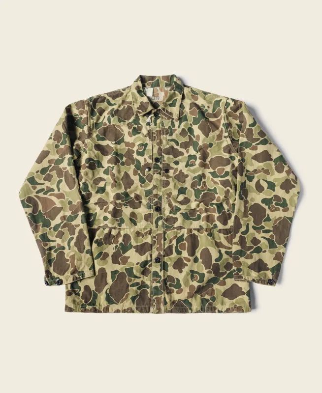 WWII USMC Type P-44 HBT Duck Hunter Camo Jacket sold by Bronson Mfg.