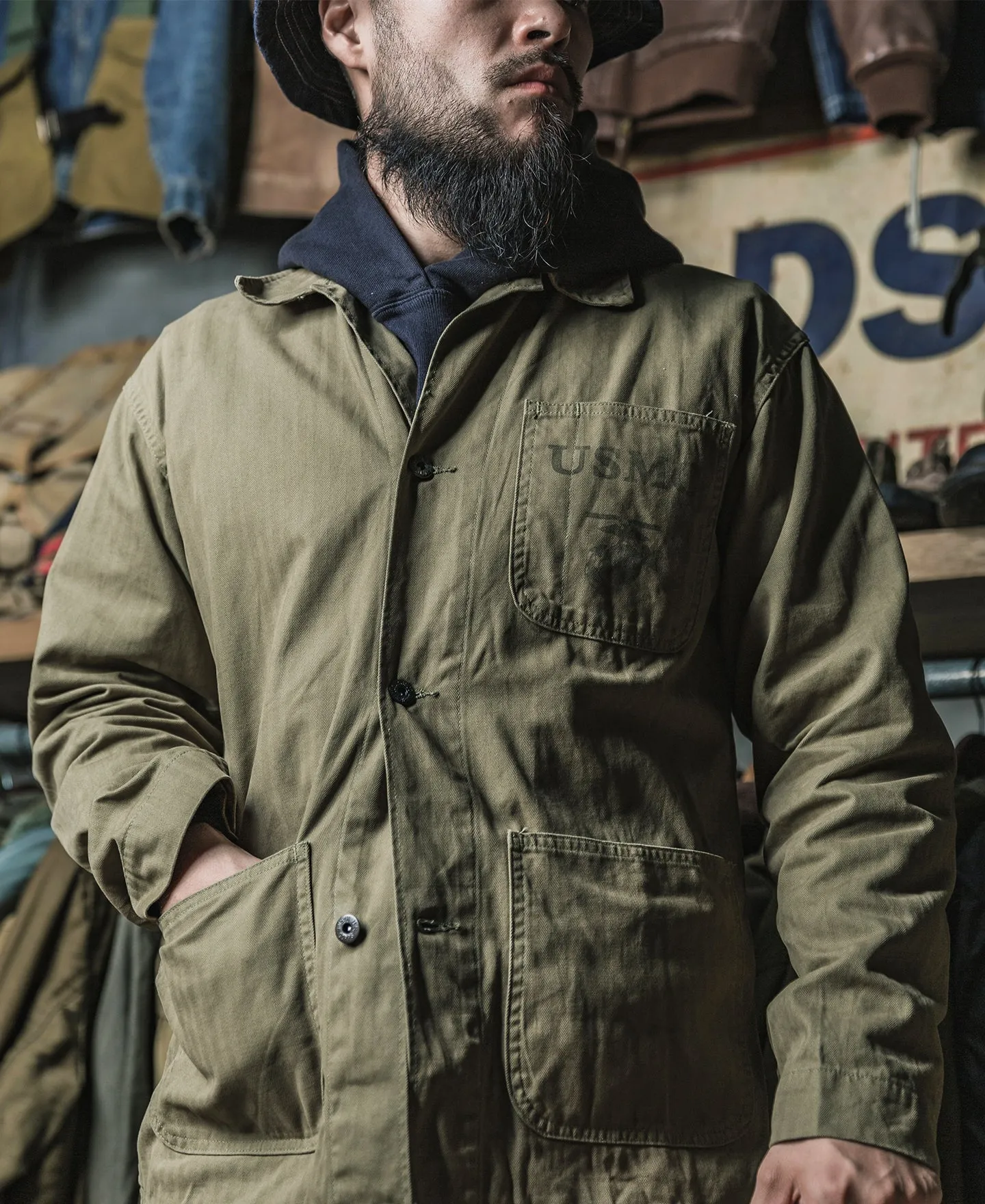 USMC P-41 HBT Utility Jacket sold by Bronson Mfg. product image thumbnail 4