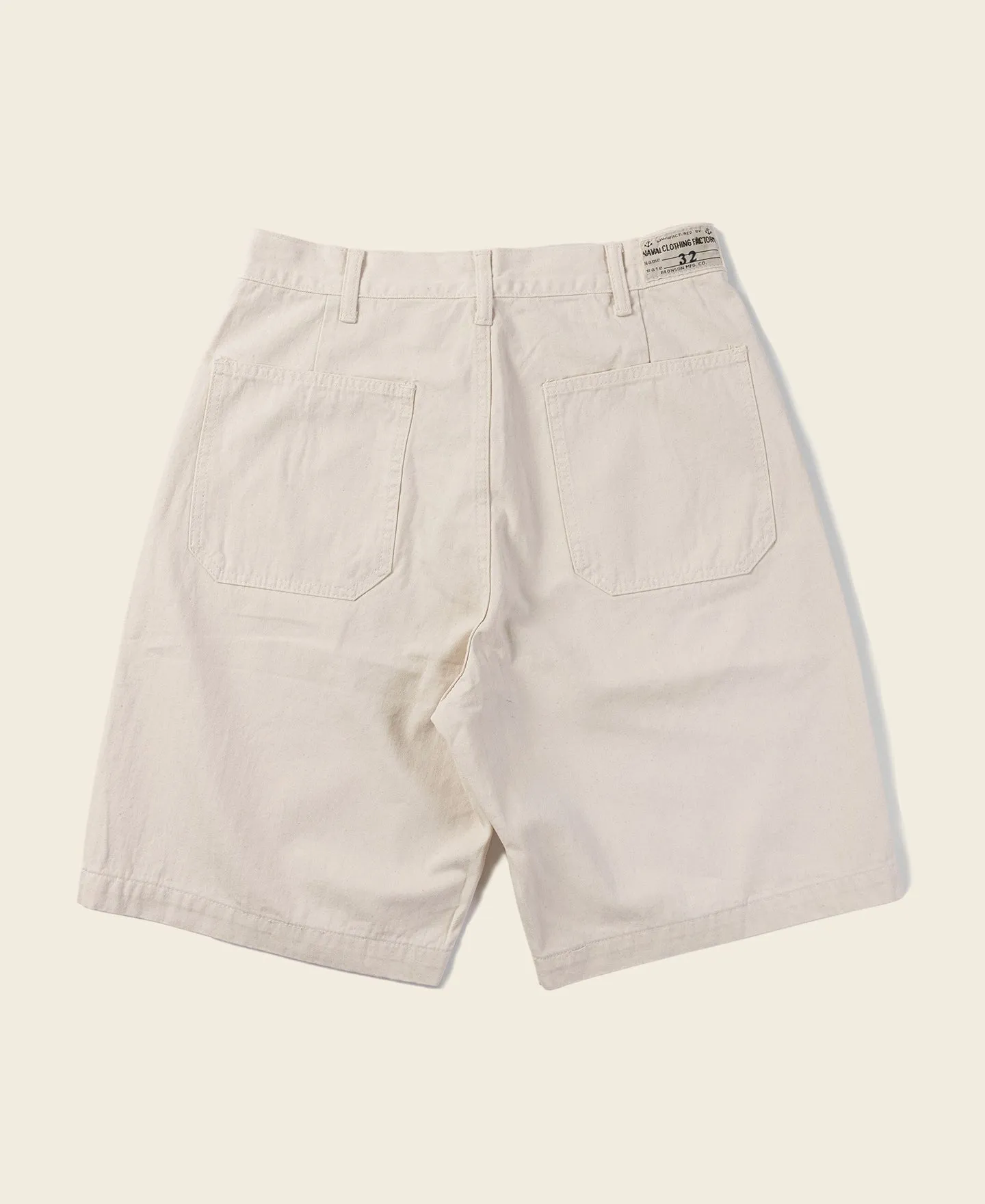 1940s WWII USN 12 oz HBT Fatigue Deck Shorts sold by Bronson Mfg. product image thumbnail 2