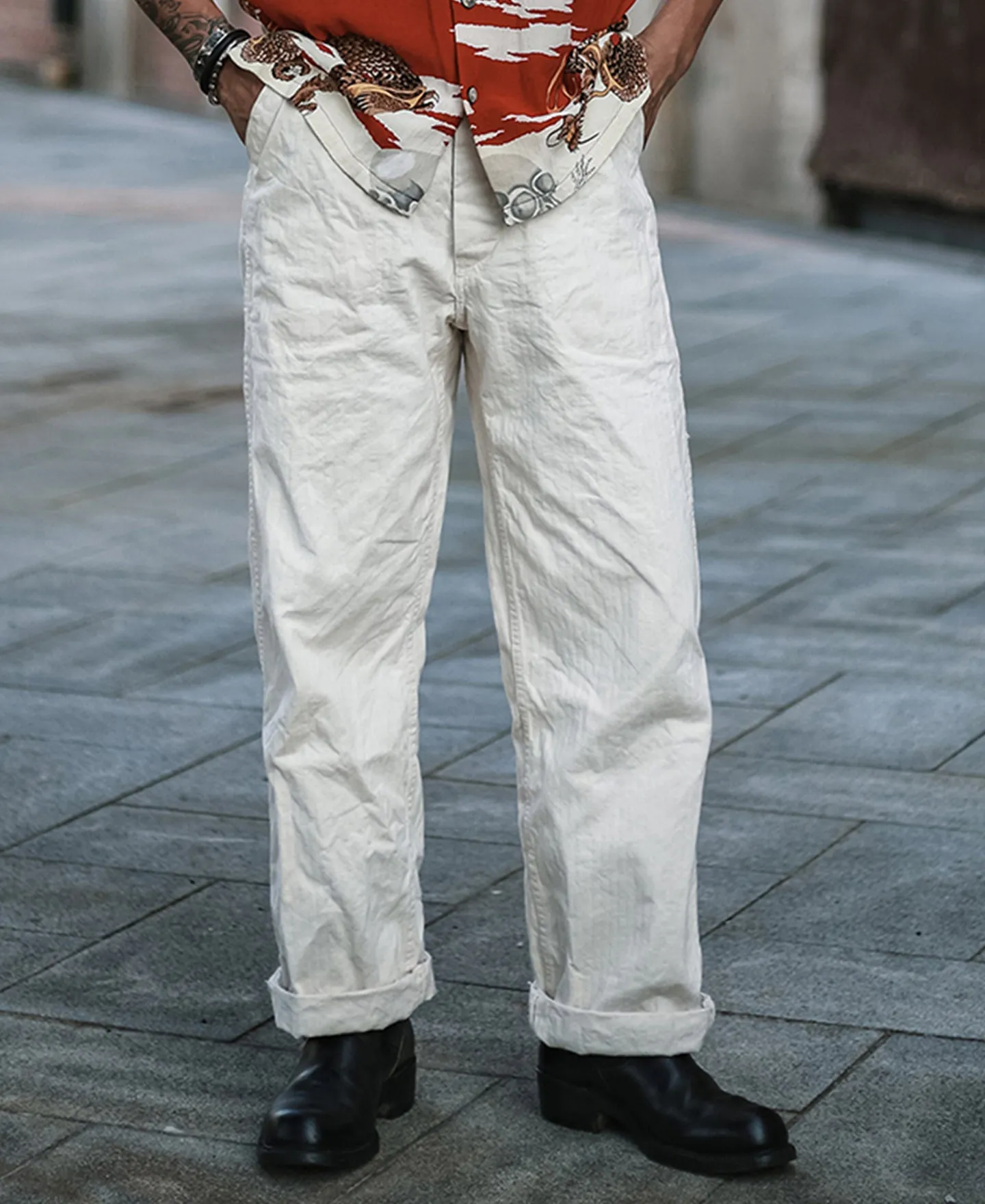 USN Herringbone Deck Pants sold by Bronson Mfg. product image thumbnail 3