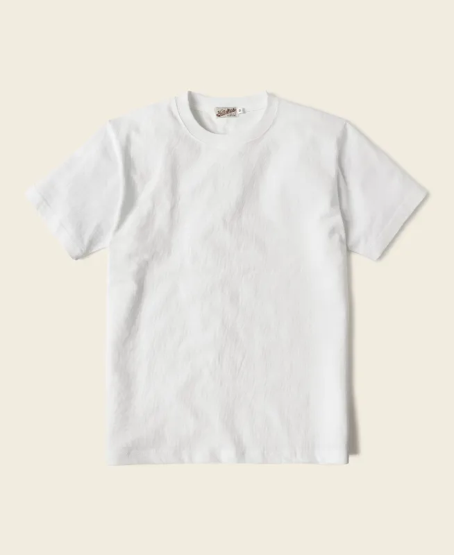 9 oz US Cotton Tubular T-Shirt - White sold by Bronson Mfg.