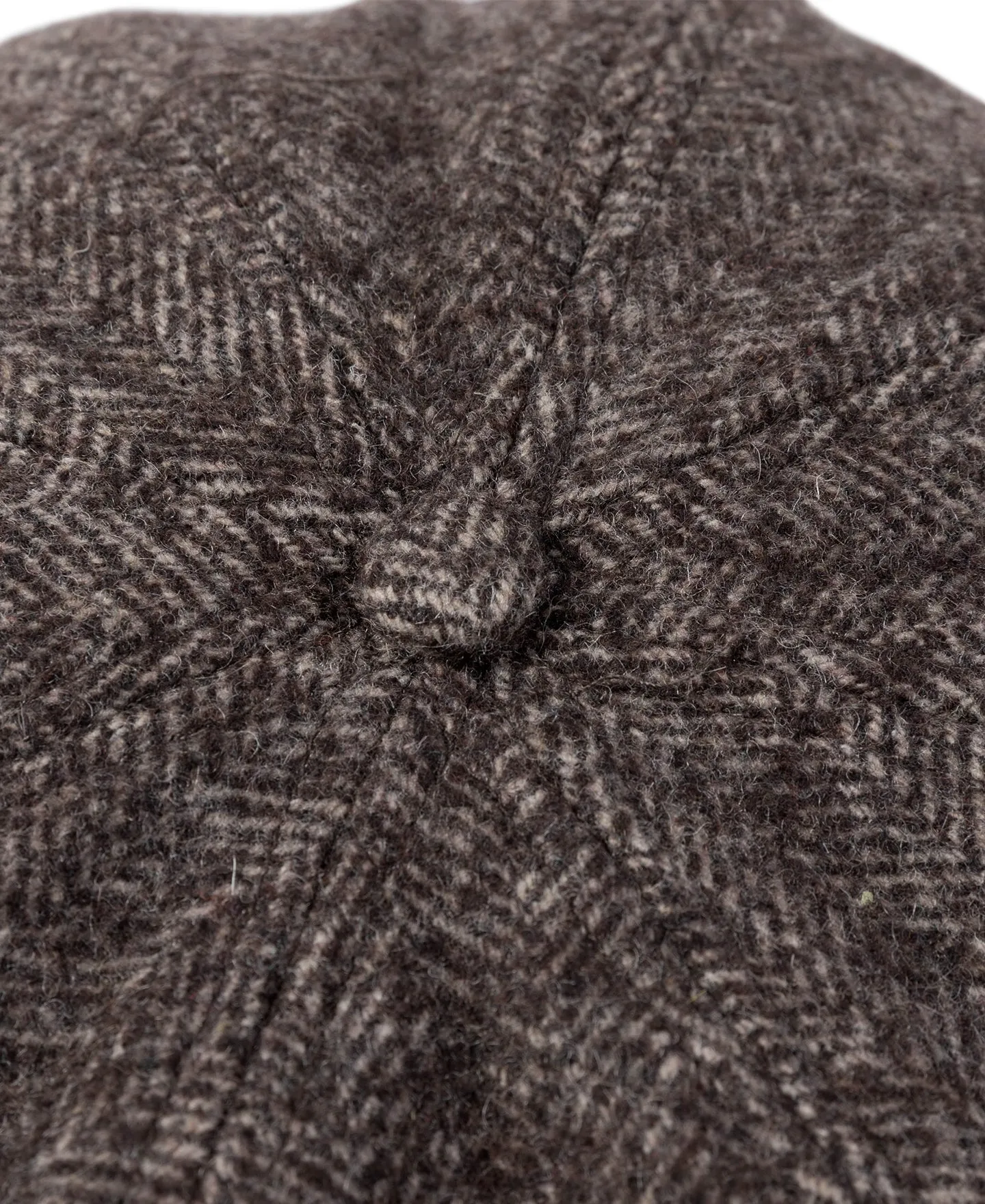 Brown Herringbone Wool Newsboy Cap sold by Bronson Mfg. product image thumbnail 5