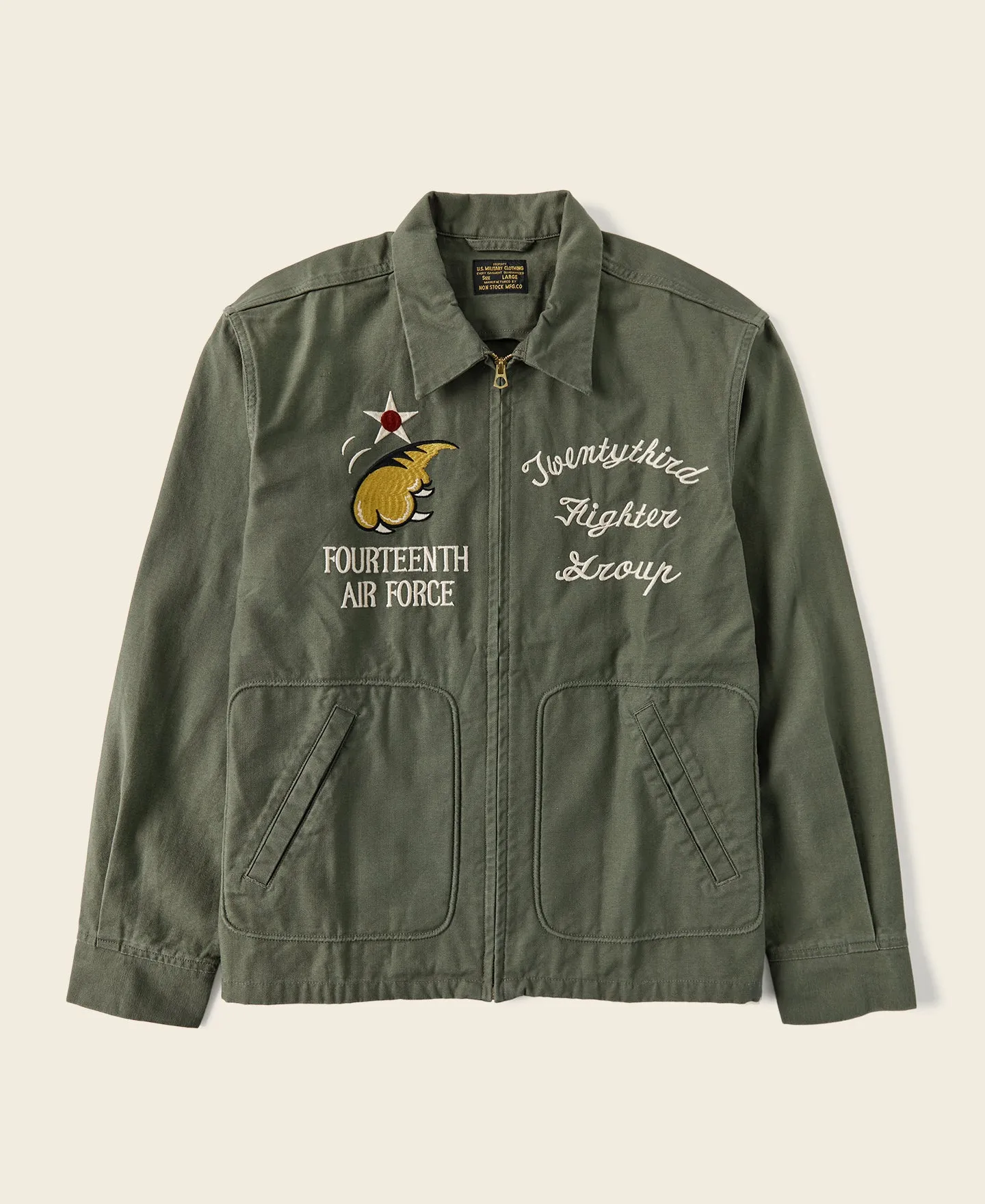 USAAF 14th Air Force Flying Tigers Embroidery Jacket sold by Bronson Mfg.
