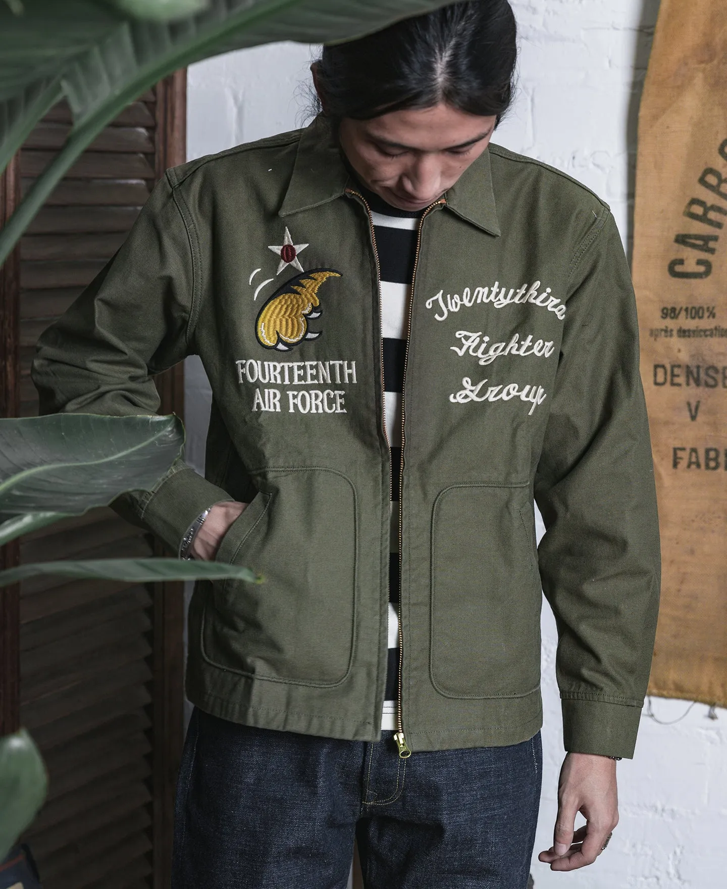 USAAF 14th Air Force Flying Tigers Embroidery Jacket sold by Bronson Mfg. product image thumbnail 4