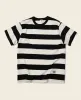 Heavyweight Cotton Wide Striped T-Shirt - Black/White sold by Bronson Mfg.