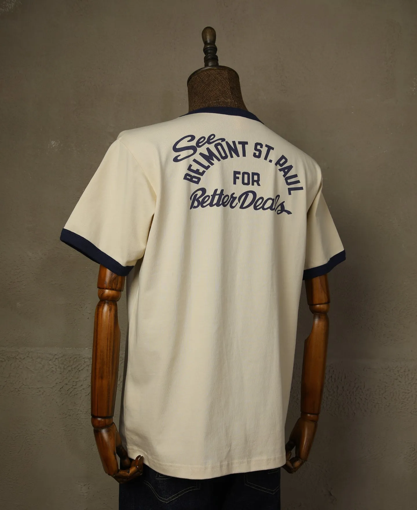 Retro Motorcycle Rider Printed T-Shirt - Apricot sold by Bronson Mfg. product image thumbnail 5