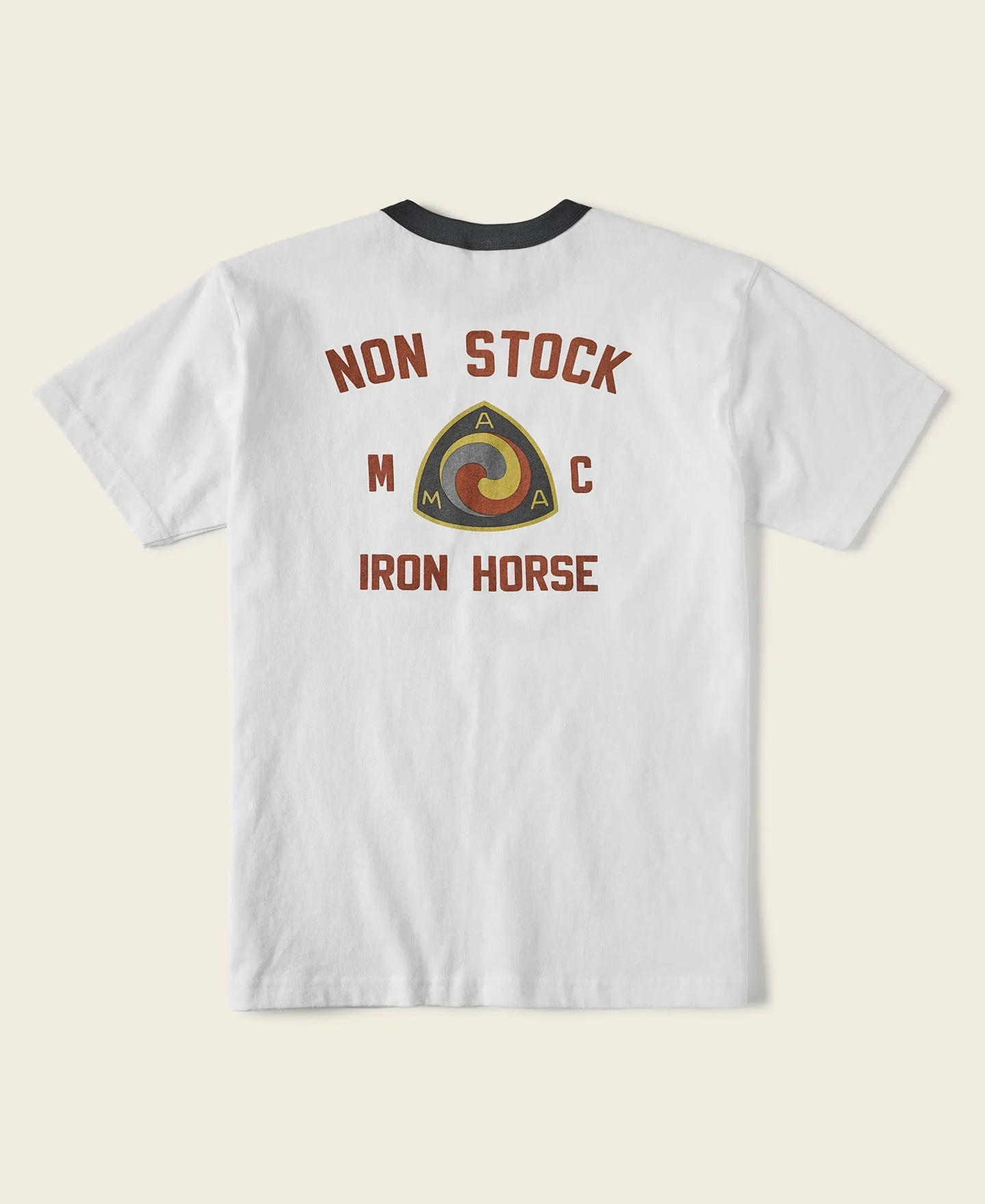 Retro Motorcycle Graphic T-Shirt - White sold by Bronson Mfg. product image thumbnail 2