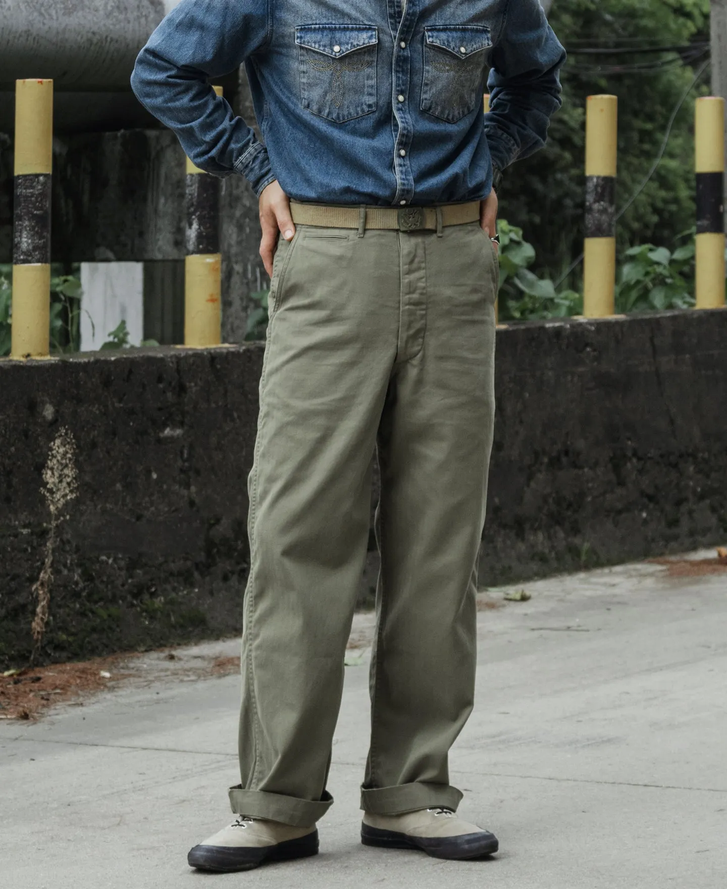 US Army M-41 HBT Fatigue Trousers sold by Bronson Mfg. product image thumbnail 3