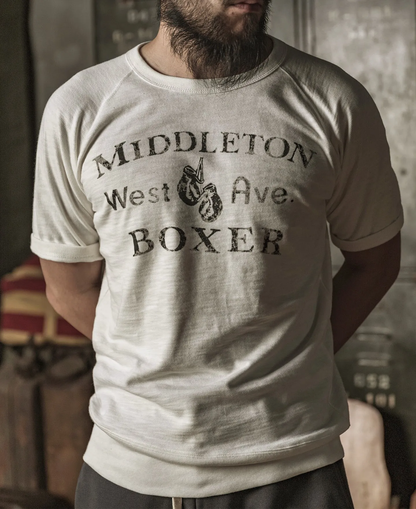 Heavy Duty Boxer Physical Training T-Shirt - White sold by Bronson Mfg. product image thumbnail 3