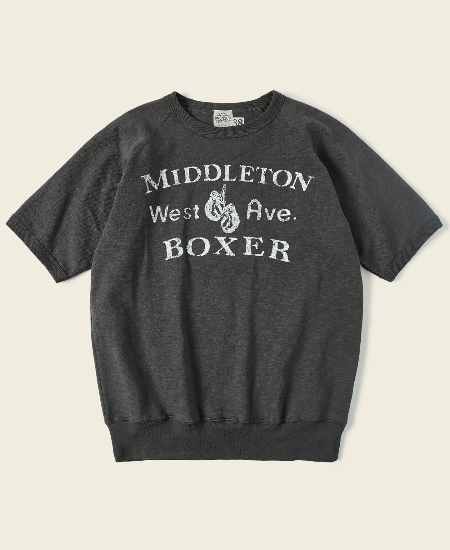 Heavy Duty Boxer Physical Training T-Shirt - Black sold by Bronson Mfg.