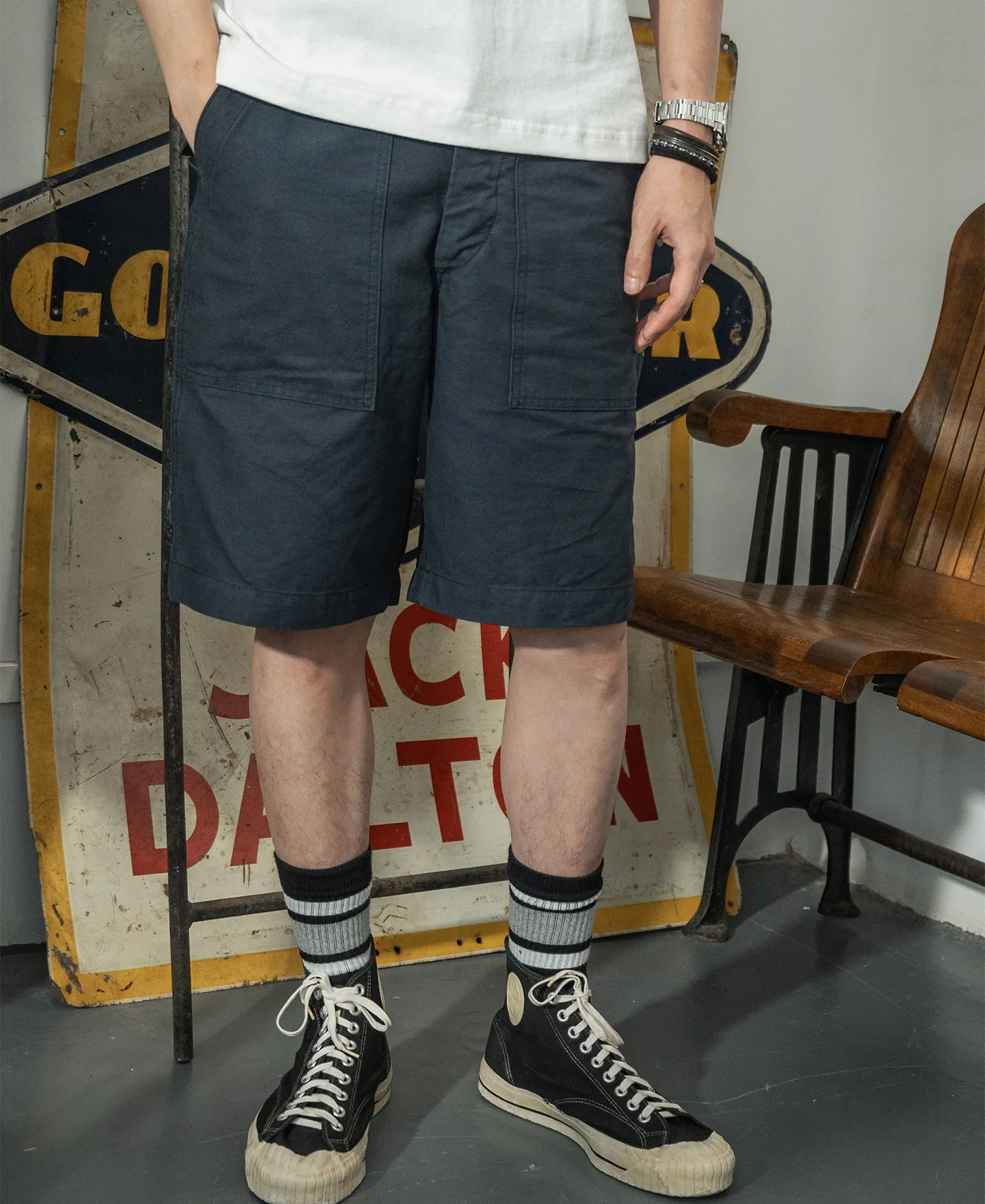 Vietnam War OG-107 Fatigue Utility Shorts - Navy sold by Bronson Mfg. product image thumbnail 5