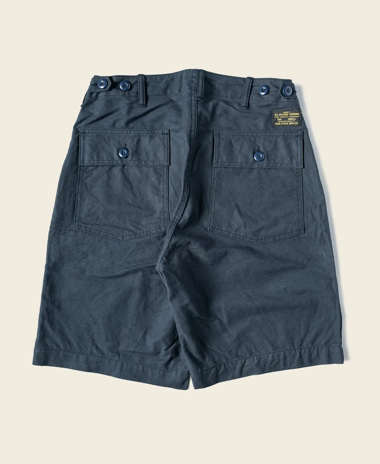 Vietnam War OG-107 Fatigue Utility Shorts - Navy sold by Bronson Mfg. product image thumbnail 2