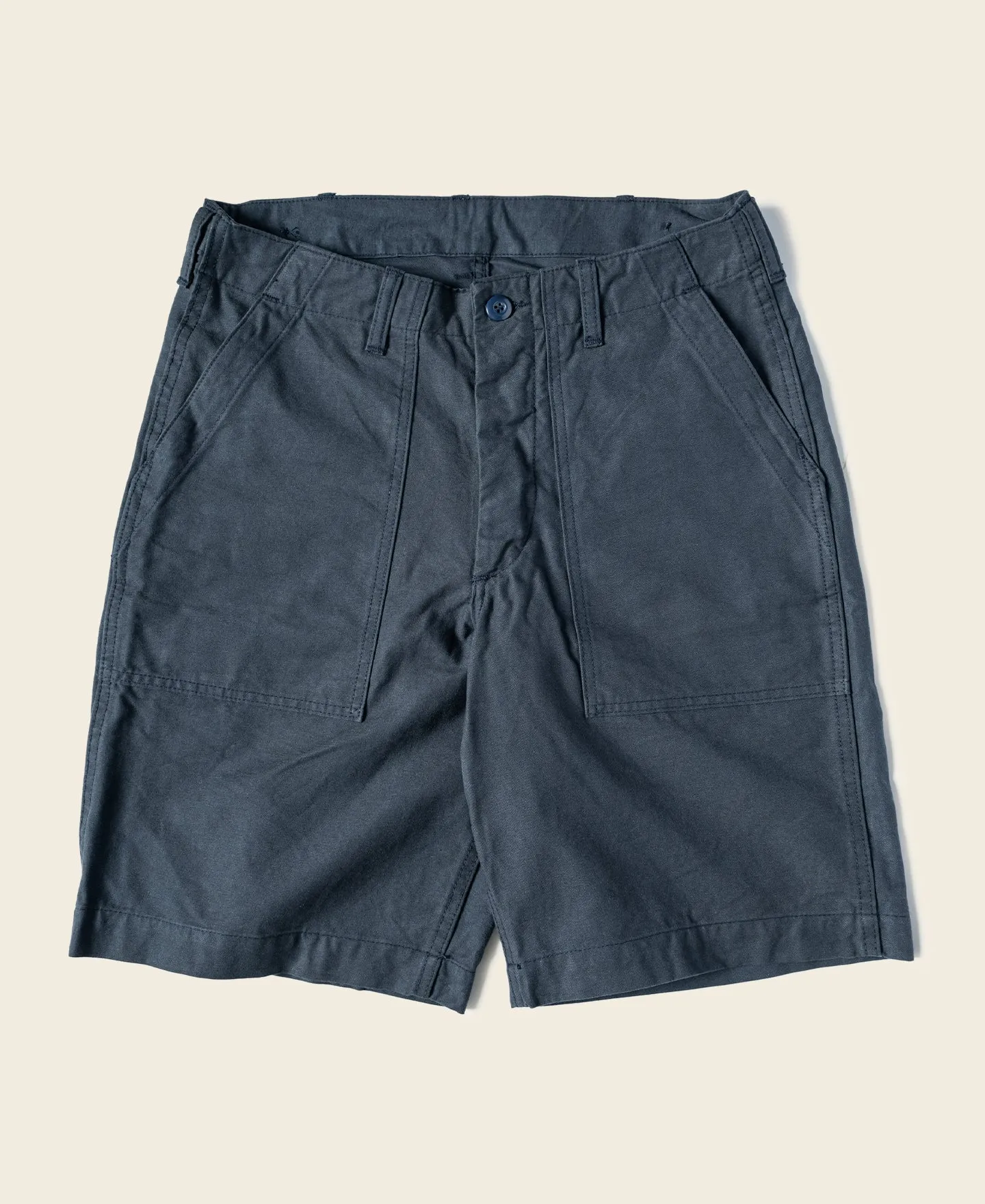Vietnam War OG-107 Fatigue Utility Shorts - Navy sold by Bronson Mfg.