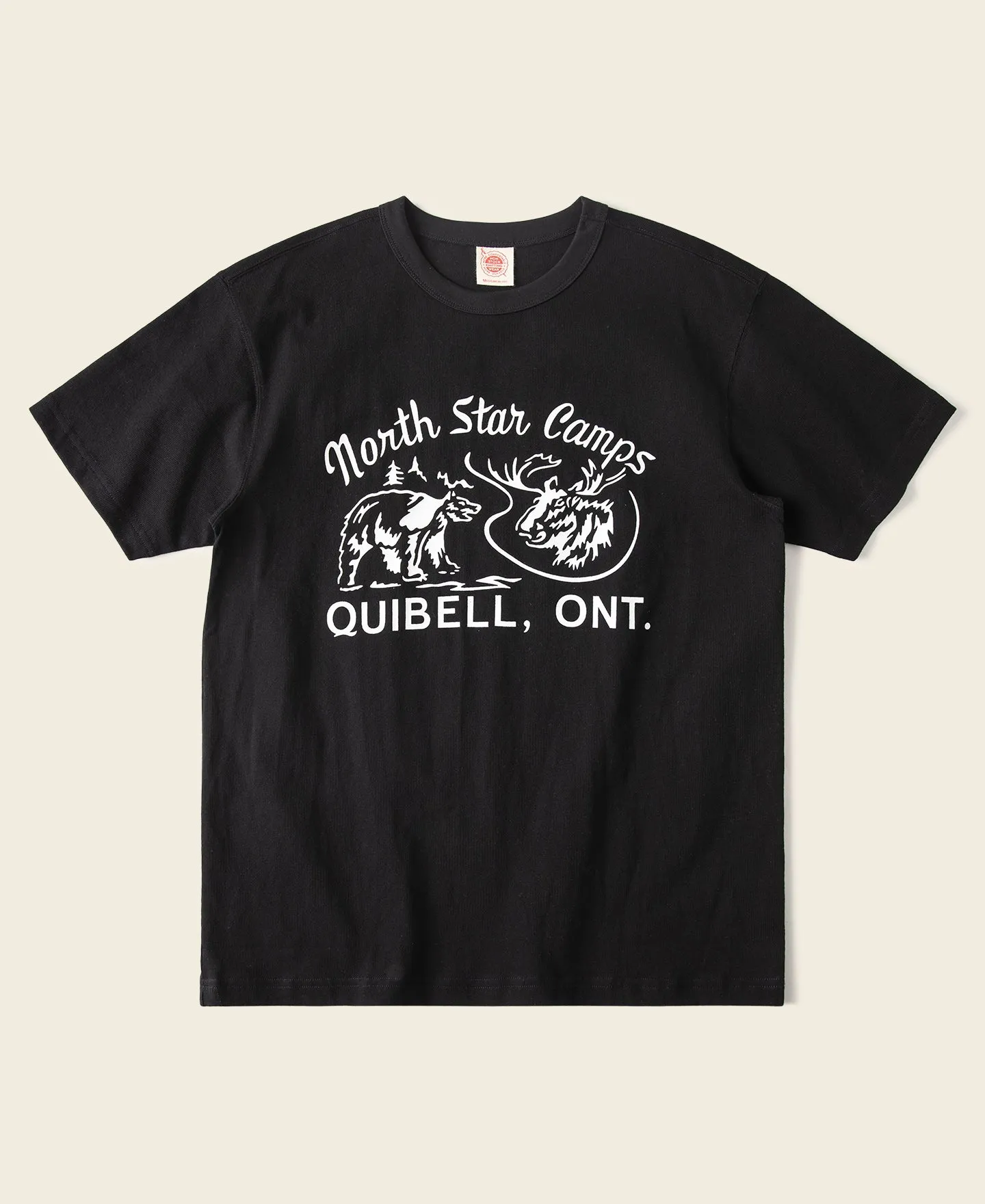 North Star Camp Graphic Jersey T-Shirt - Black sold by Bronson Mfg.