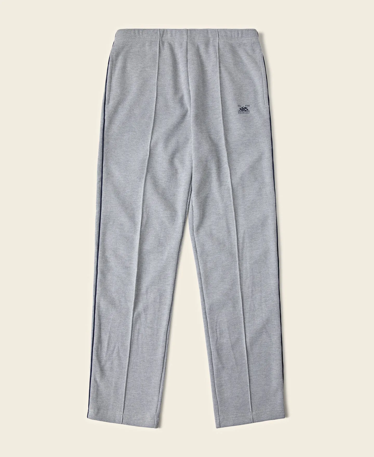 1970s Heavyweight Waffle Knit Jogger Pants - Gray sold by Bronson Mfg.