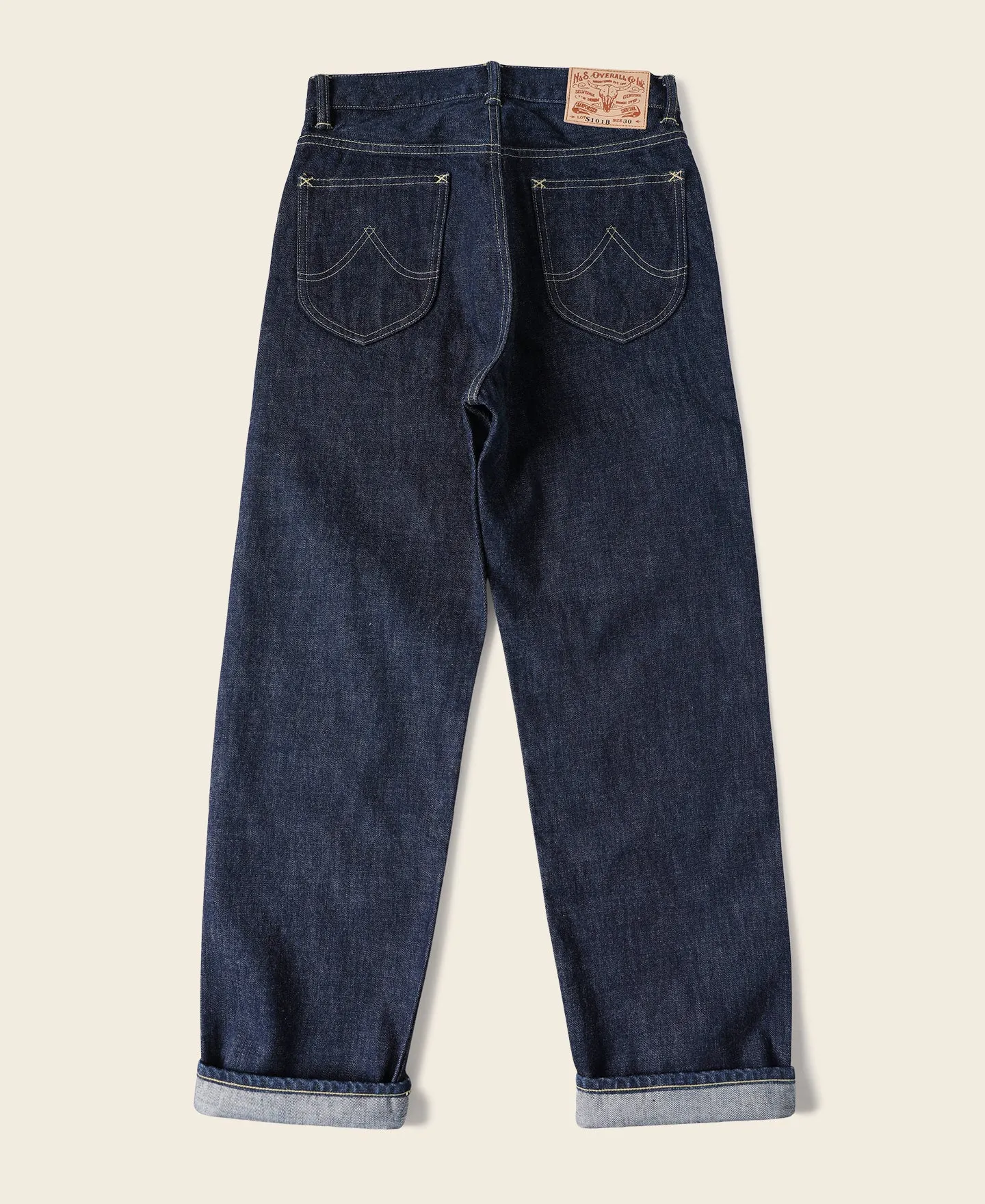 WWII Simplified Model Cowboy Selvedge Denim Jeans sold by Bronson Mfg. product image thumbnail 2