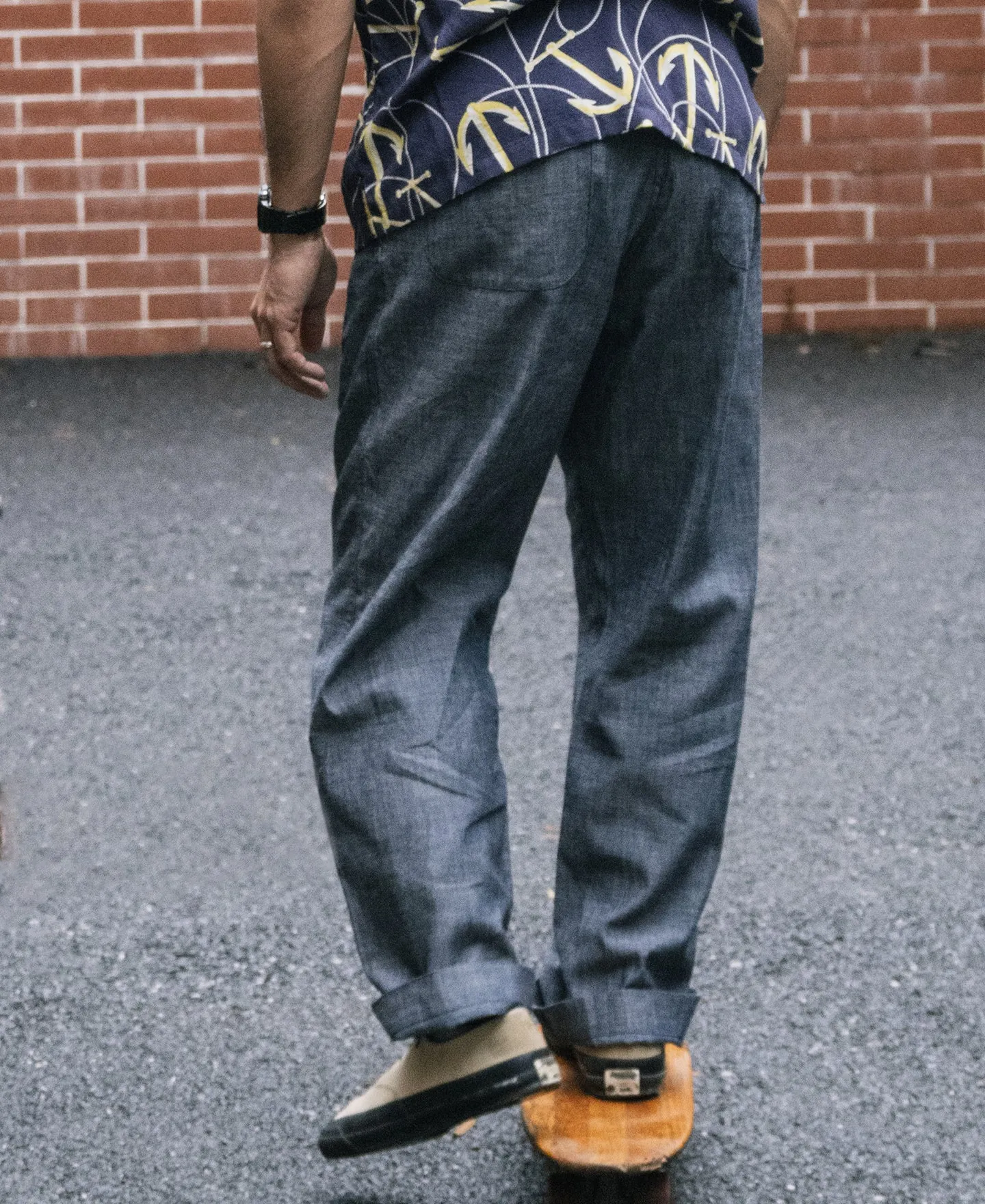 1930s Double-Pleated Chambray Pants sold by Bronson Mfg. product image thumbnail 4