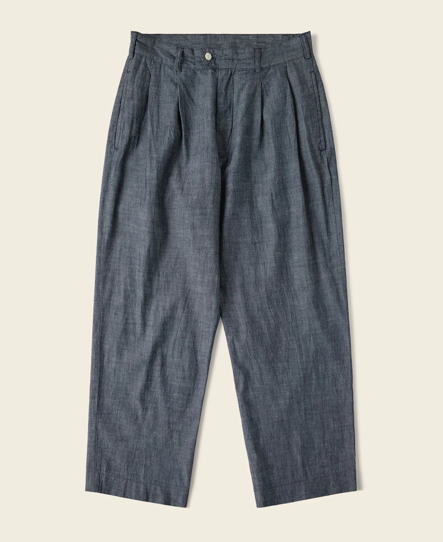 1930s Double-Pleated Chambray Pants sold by Bronson Mfg.