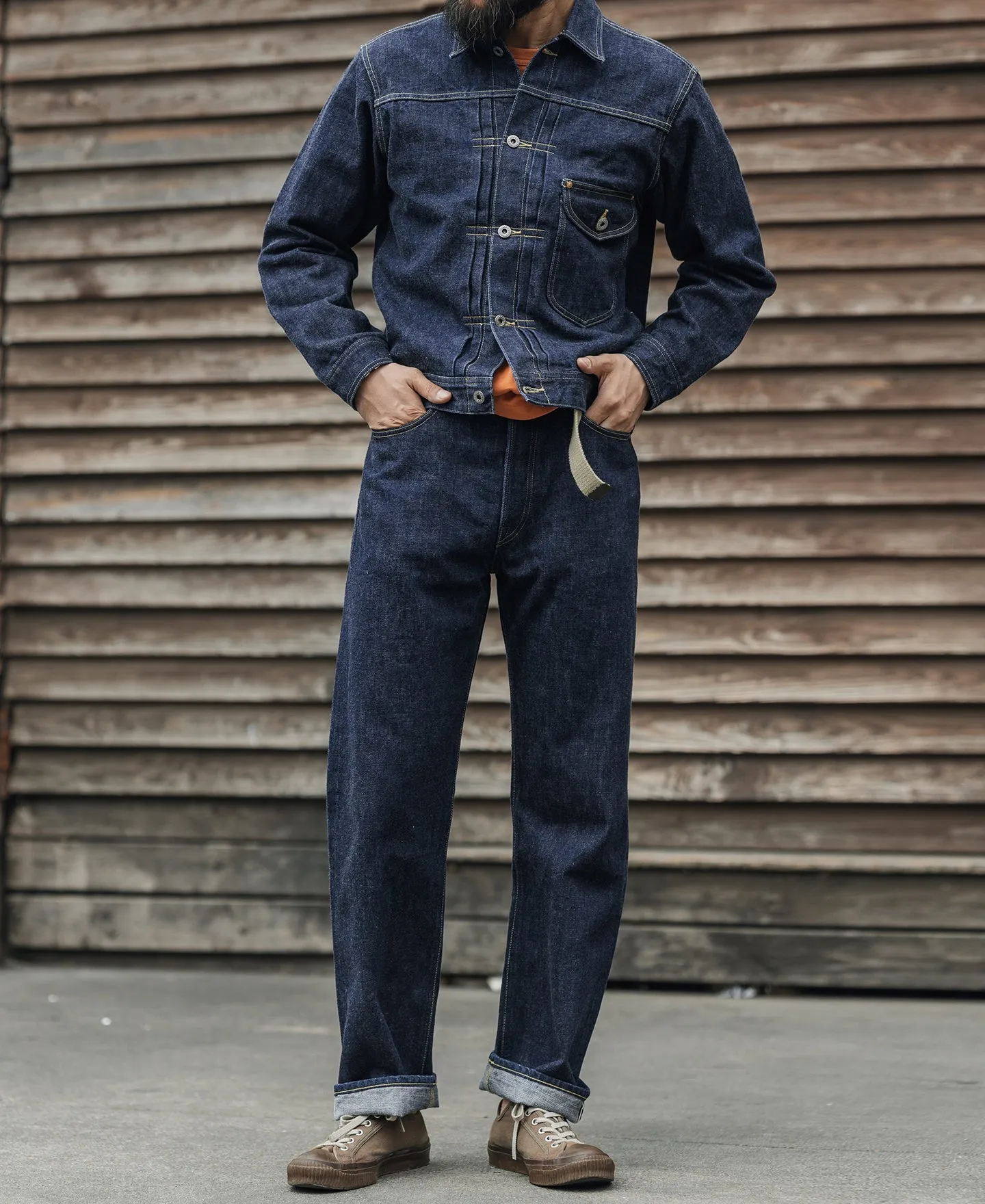 WWII Simplified Model Cowboy Selvedge Denim Jacket sold by Bronson Mfg. product image thumbnail 5