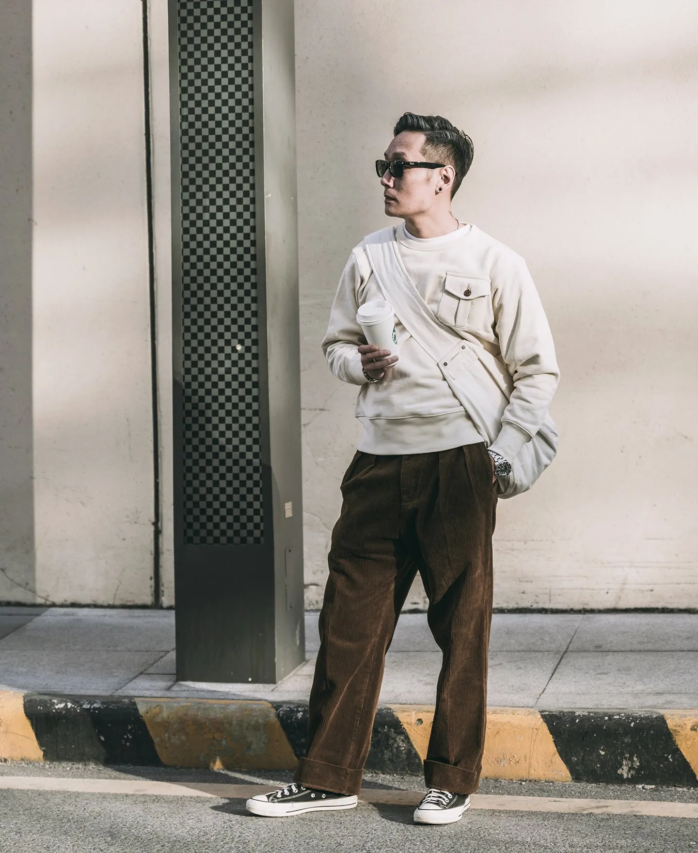 Military Pocket Sweatshirt - Apricot sold by Bronson Mfg. product image thumbnail 3
