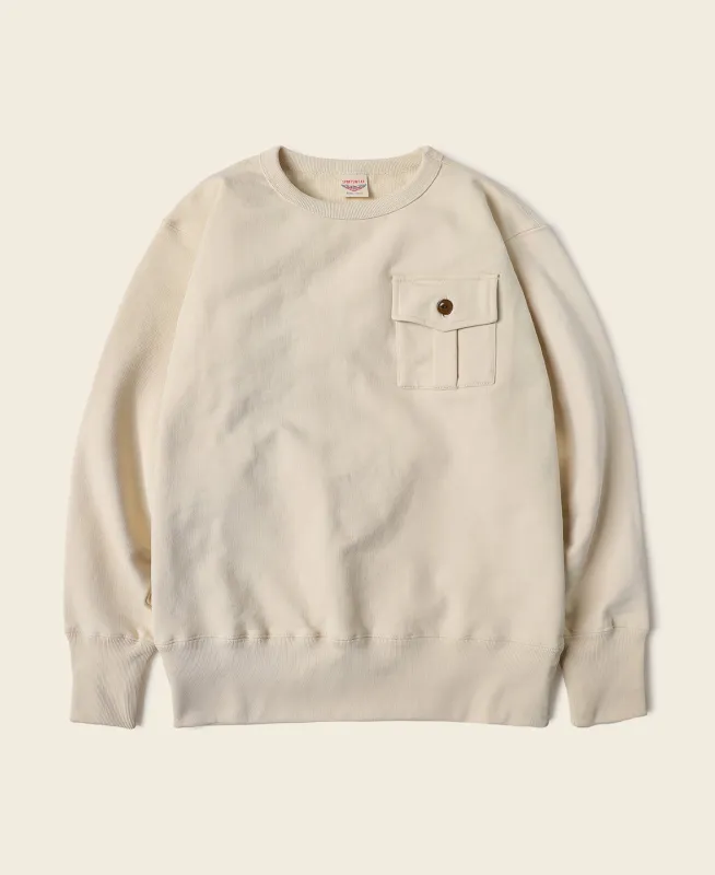 Military Pocket Sweatshirt - Apricot sold by Bronson Mfg.