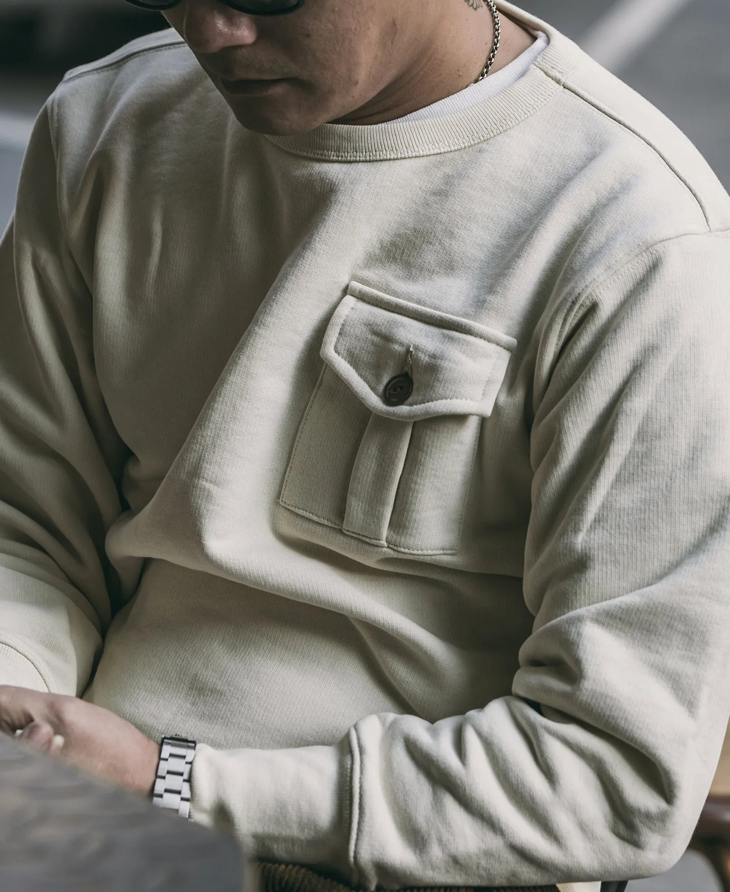 Military Pocket Sweatshirt - Apricot sold by Bronson Mfg. product image thumbnail 4