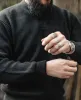 USAAF Type A-1 V-neck Mechanics Sweater - Black sold by Bronson Mfg.