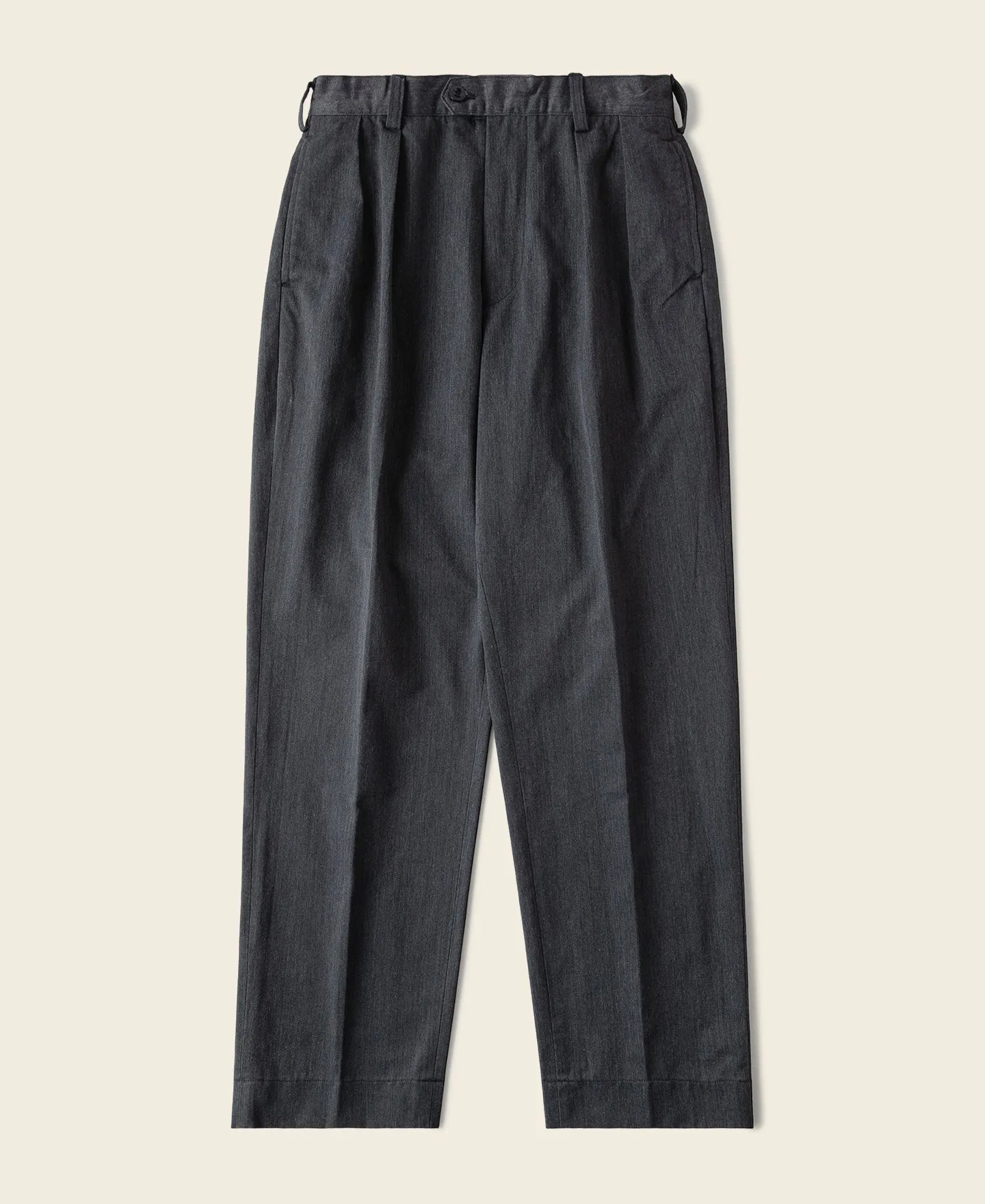 1930s IVY Style Double Pleated Chino Trousers sold by Bronson Mfg.