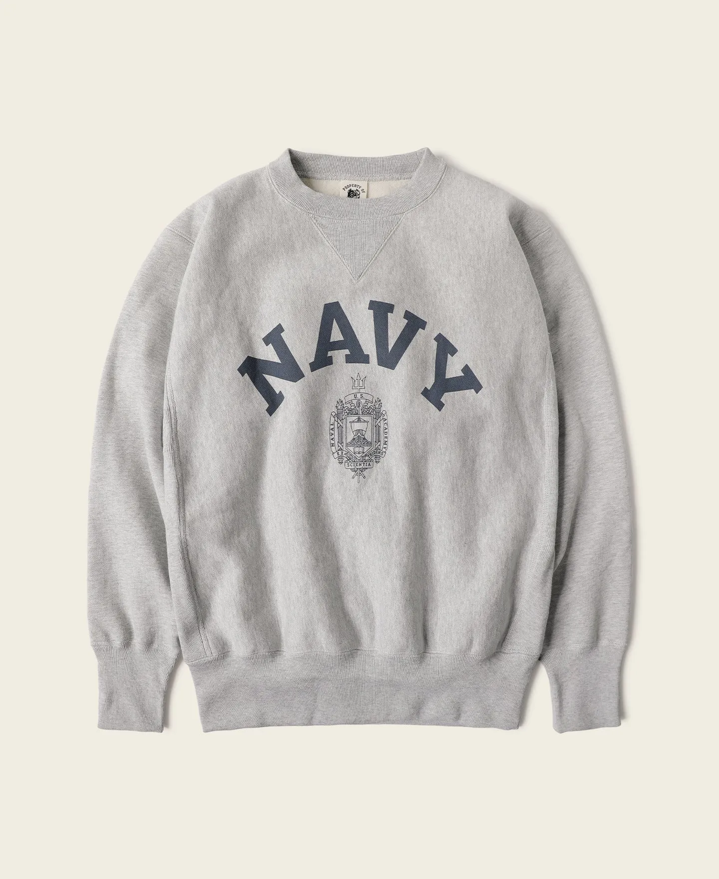 US Naval Academy Reverse Weave Sweatshirt sold by Bronson Mfg.