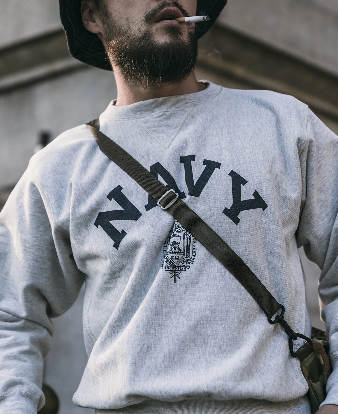 US Naval Academy Reverse Weave Sweatshirt sold by Bronson Mfg. product image thumbnail 5