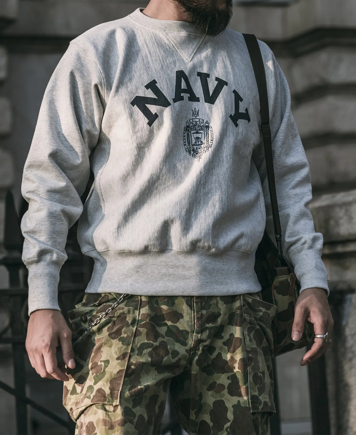 US Naval Academy Reverse Weave Sweatshirt sold by Bronson Mfg. product image thumbnail 3